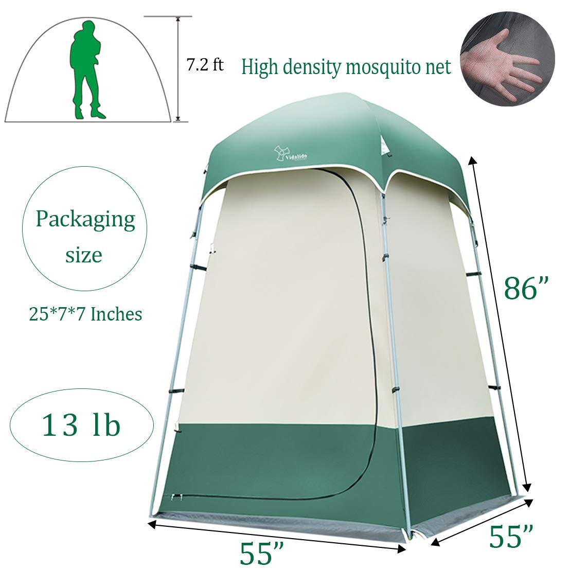 Outdoor Shower Tent Changing Room Privacy Portable Camping Shelters