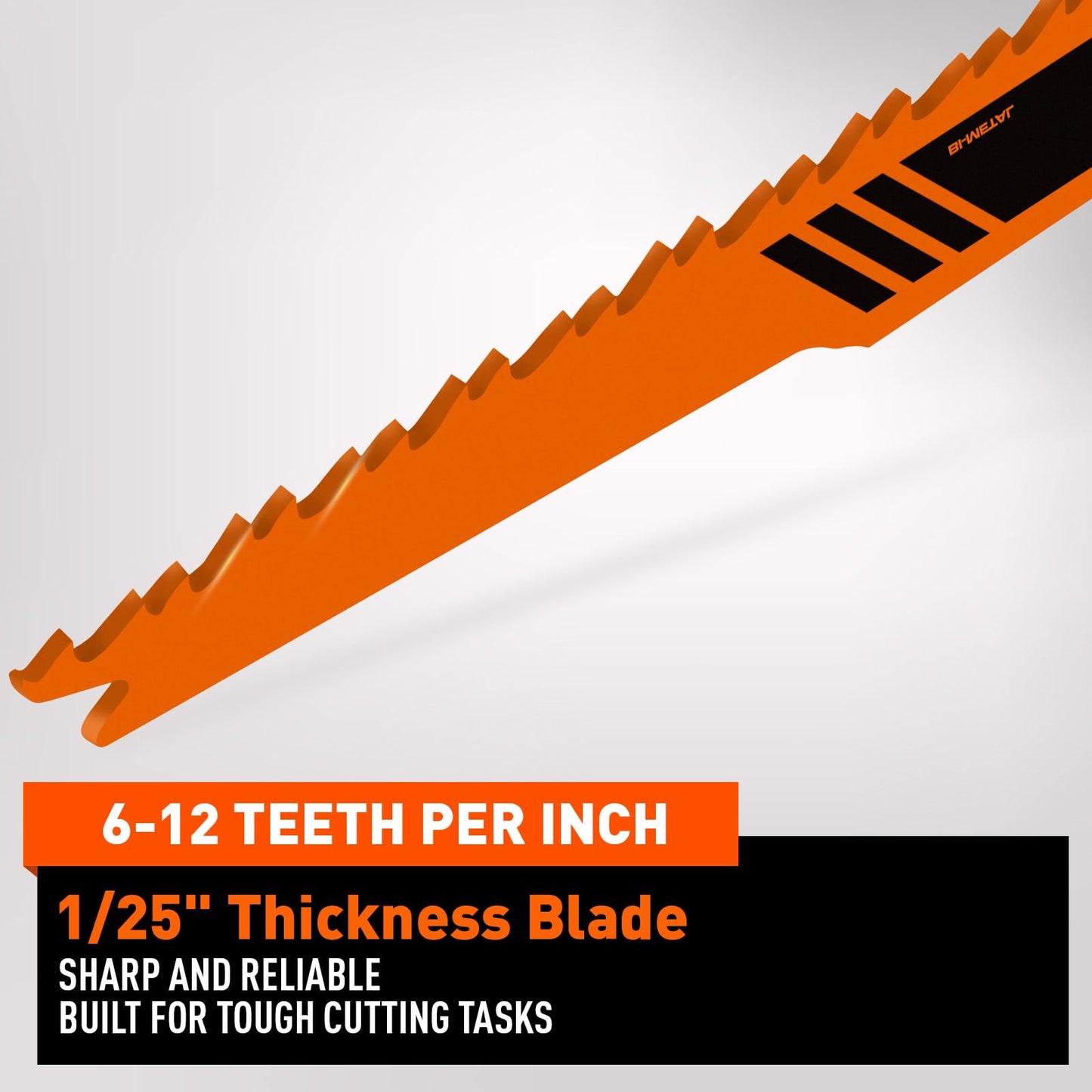 HORUSDY 10-Piece Reciprocating Saw Blades Set, Metal & Woodcutting Saw Blades