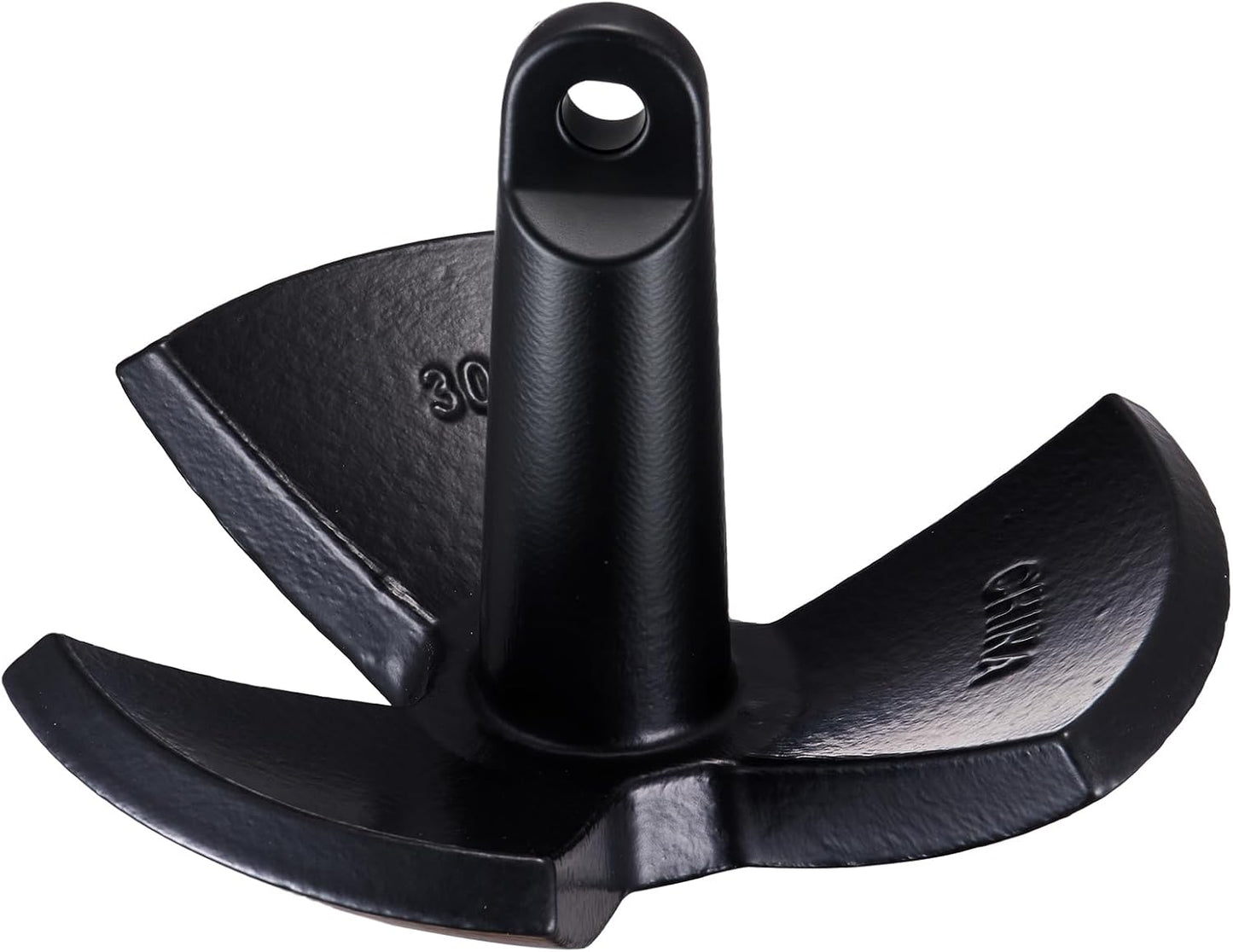 VEVOR River Anchor, 30 LBS Boat Anchor Cast Iron Black Vinyl Coated, Marine Grade Mushroom Anchor for Boats Up to 30 ft, Impressive Holding Power in River and Mud Bottom Lakes (30 lb)