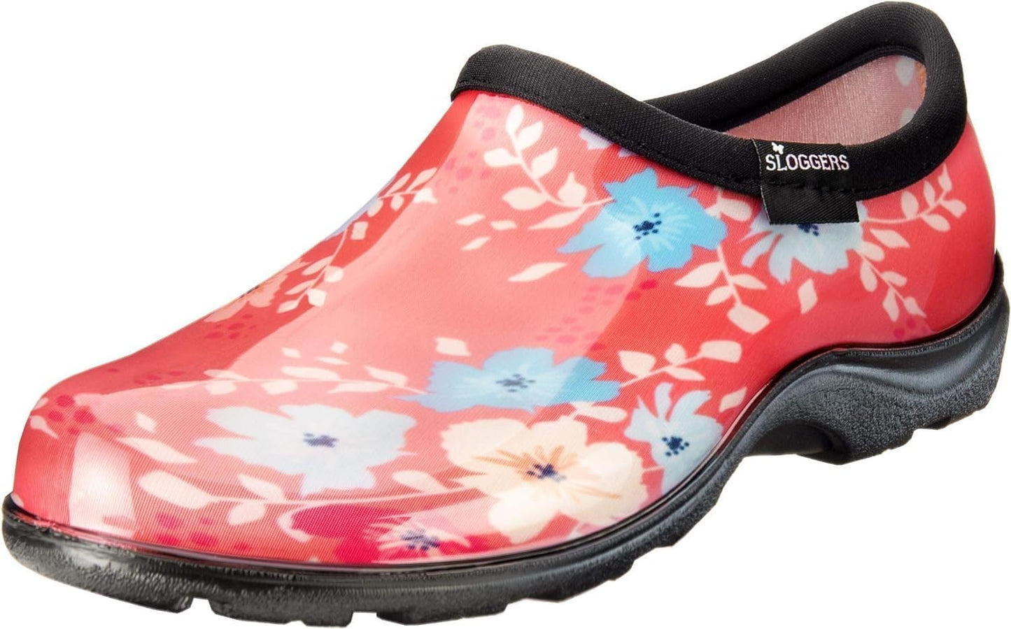 Sloggers Original Waterproof Rain and Garden Shoe for Women– Outdoor Slip-On Garden Clog - Made in The USA with Premium Comfort Insole and Arch Support - Classic Chicken Black, Size 8