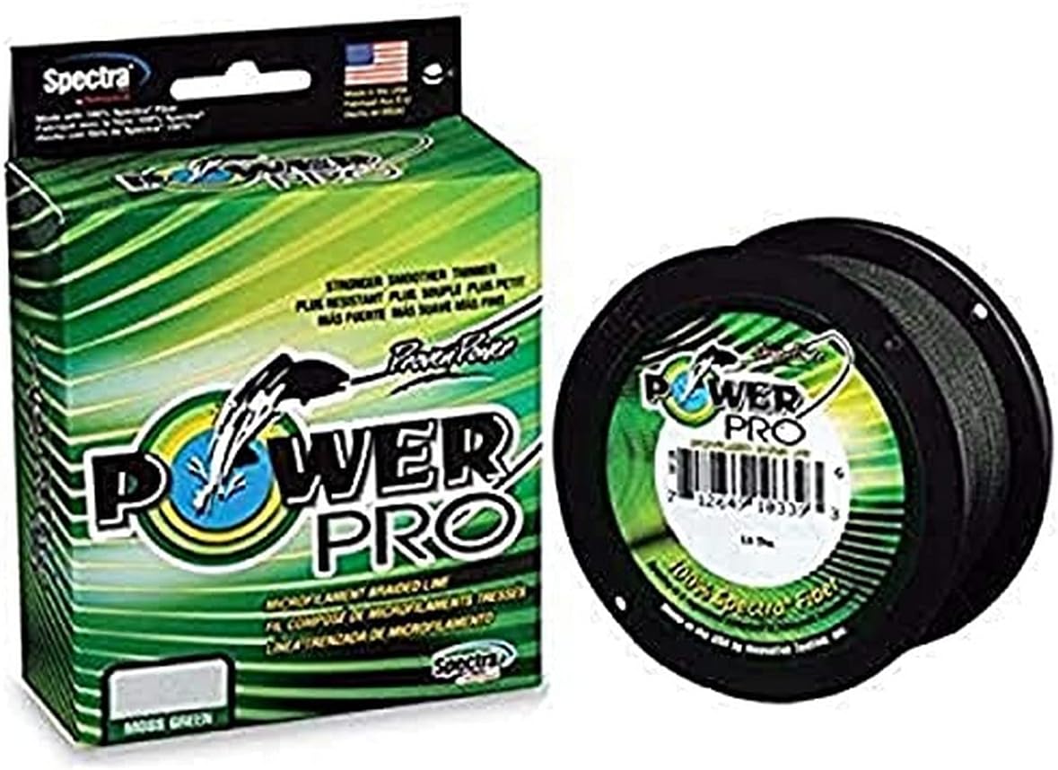 Power Pro Downrigger Fishing Cable, 250 lb/300', Moss Green