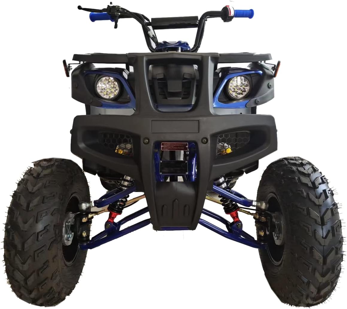X-PRO 200 Adult ATV with Automatic Transmission w/Reverse, Big 23"/22" Aluminium Rim Wheels! (Blue)