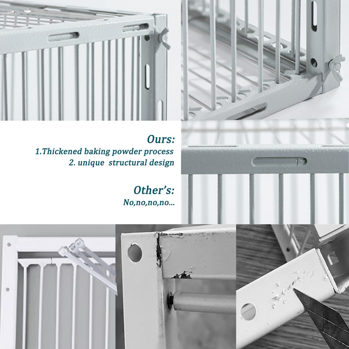 Pigeon Trap with Escape-Proof Design,Birds Trap with One-Way Entry,Chicken and Bird Trap Cage for Pigeon,Portable & Easy Assembly,Unharmful Made of High-Strength Iron with Anti-Rust Paint