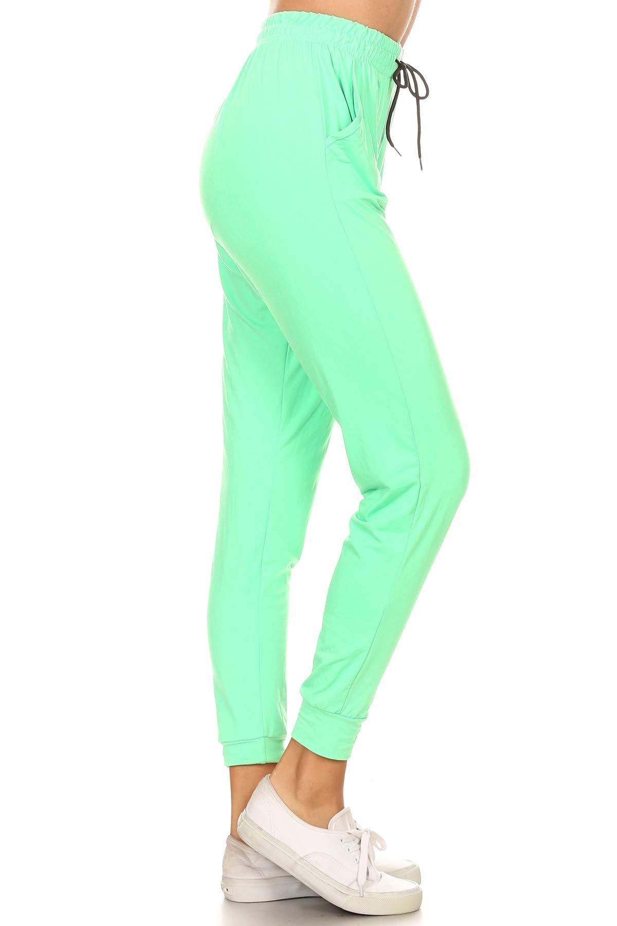 Leggings Depot Women's Relaxed-fit Jogger Track Cuff Sweatpants with Pockets for Yoga, Workout