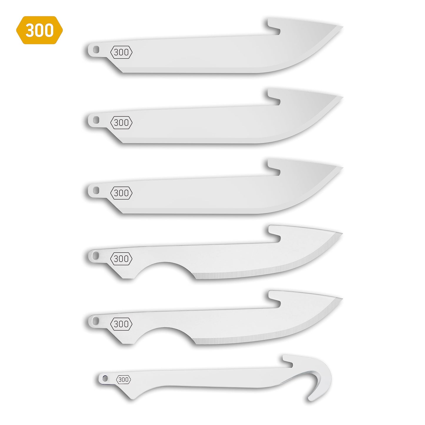 OUTDOOR EDGE 3.5" RazorSafe Replacement Sharp-Point Knife Blades, 24 Piece Value Pack