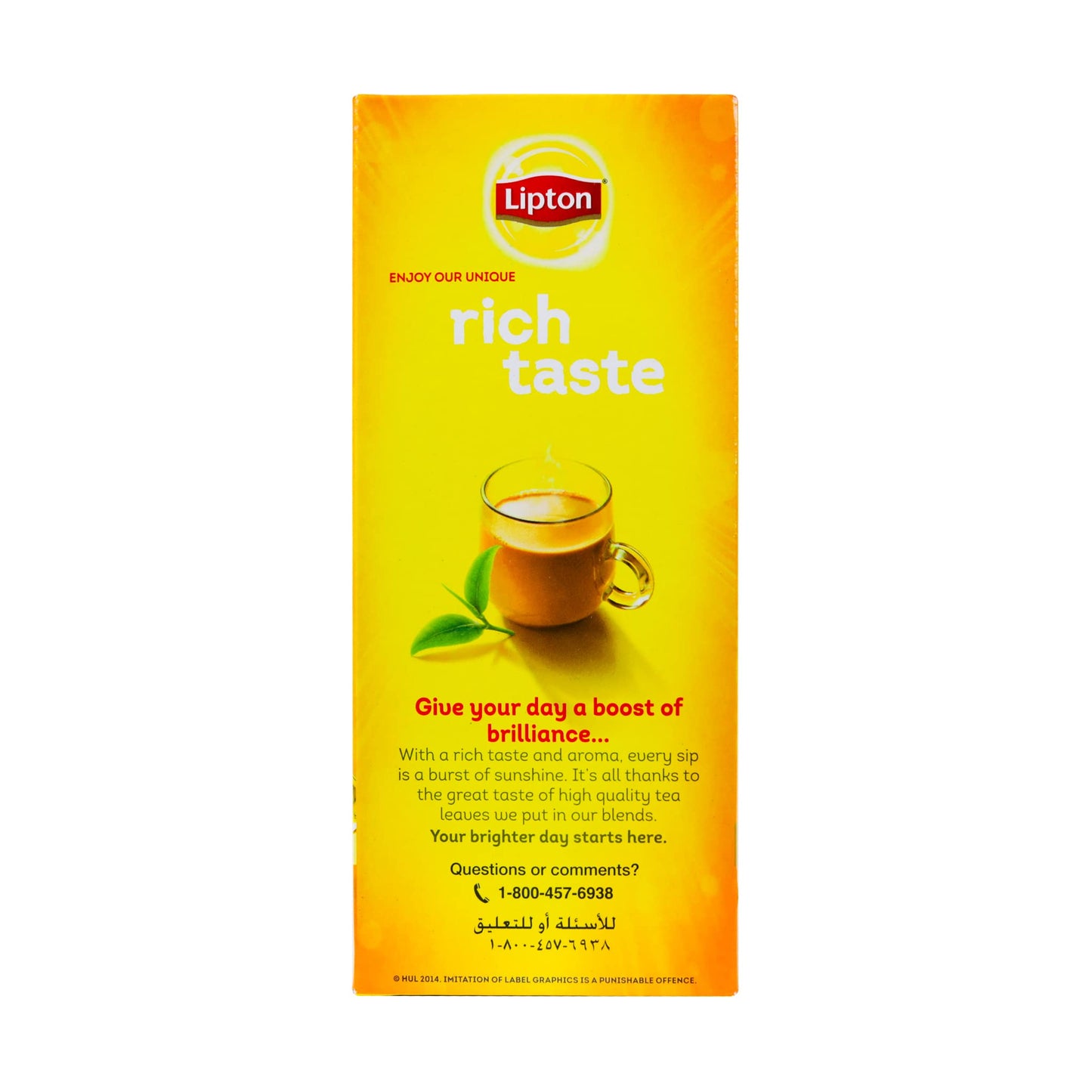 Lipton Yellow Label Tea | International Blend | Lipton Tea Bags |Black Tea| Premium Quality | 200 Grams (Pack of 1)