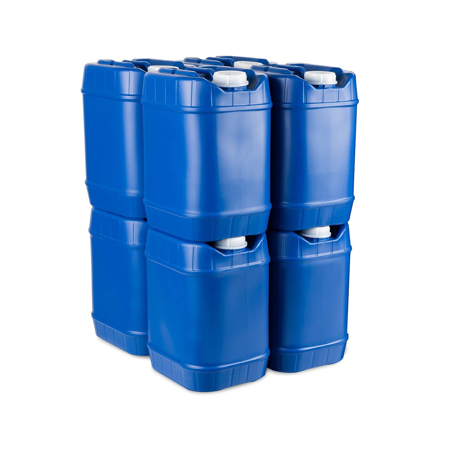5-Gallon Stackable Water Storage Containers, Emergency Water Storage for Camping and Disaster Preparedness, 40 Gallons