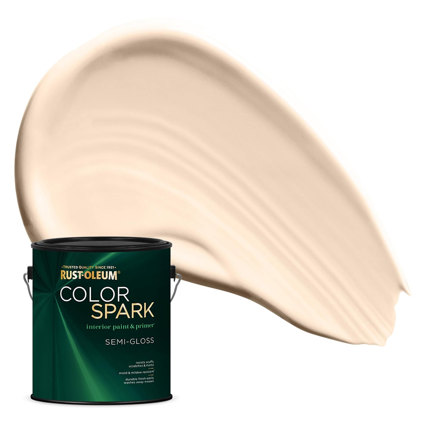 Rust-Oleum Color Spark Interior Paint and Primer in One, Eggshell, Bit of Barley, 1 Gallon