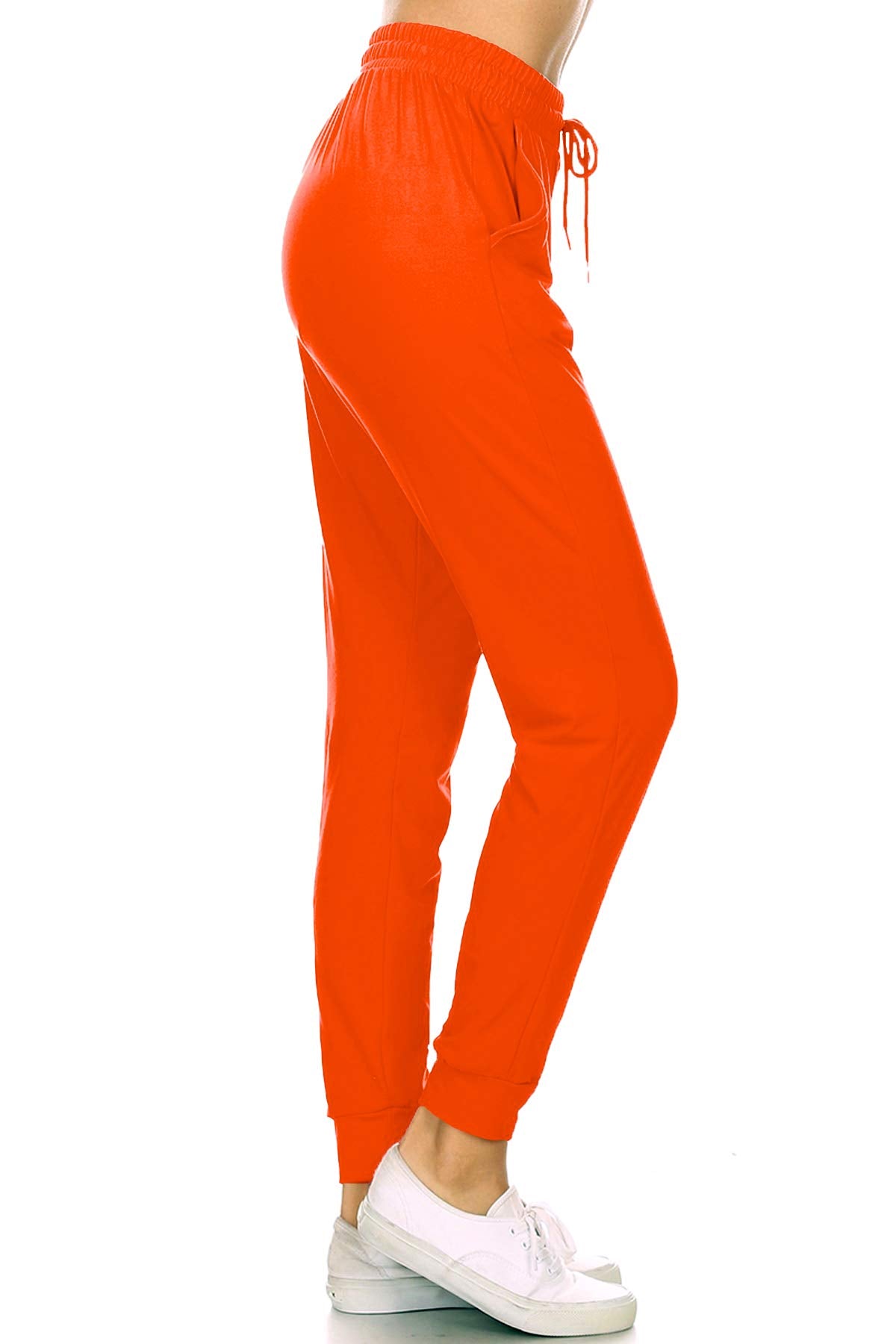 Leggings Depot Women's Relaxed-fit Jogger Track Cuff Sweatpants with Pockets for Yoga, Workout