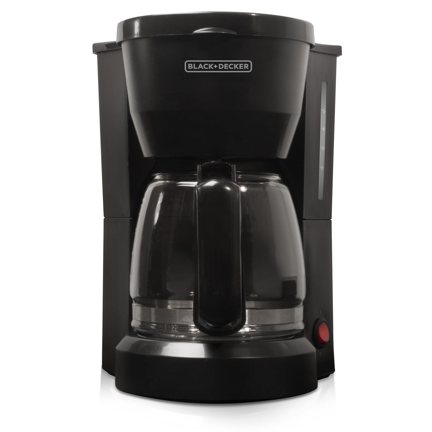 BLACK+DECKER 12-Cup Coffee Maker with Easy On/Off Switch, Easy Pour, Non-Drip Carafe with Removable Filter Basket, Vortex Technology, Black