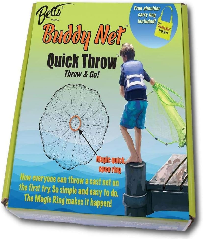Betts CH4-I-EZ Buddy Throw Net, 4', Chartreuse