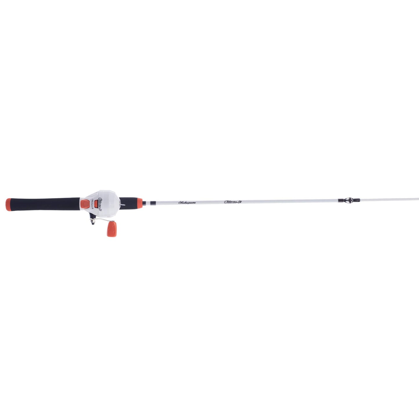 Shakespeare Customize-It 4'6" Spincast Youth Fishing Pole Rod and Reel Combo, 2-Piece Fishing Rod, Size 6 Reel, Fishing Combos for Kids, Includes 170 Stickers White