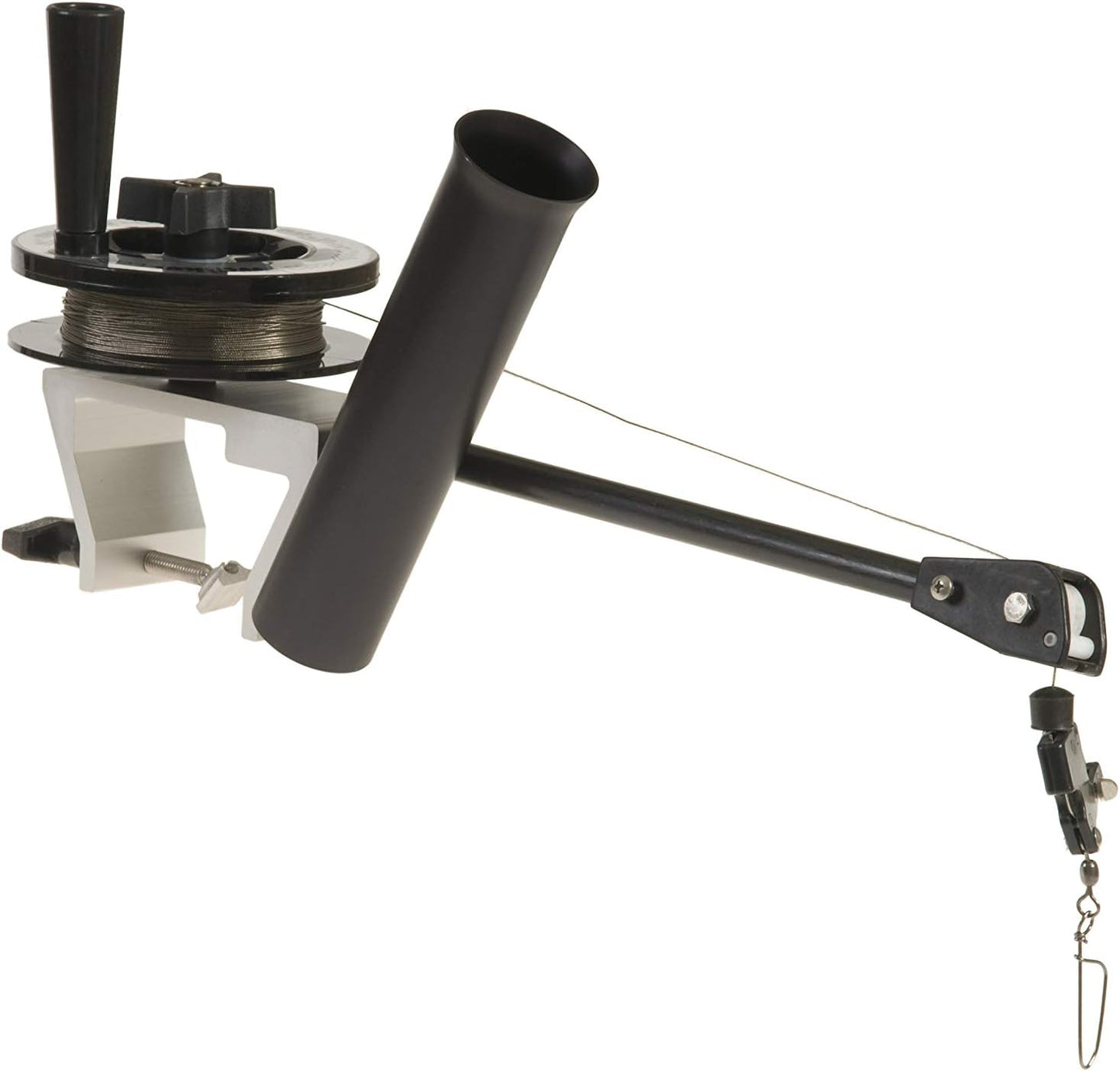 USA-Made Mini Laker Manual Downrigger, Silver