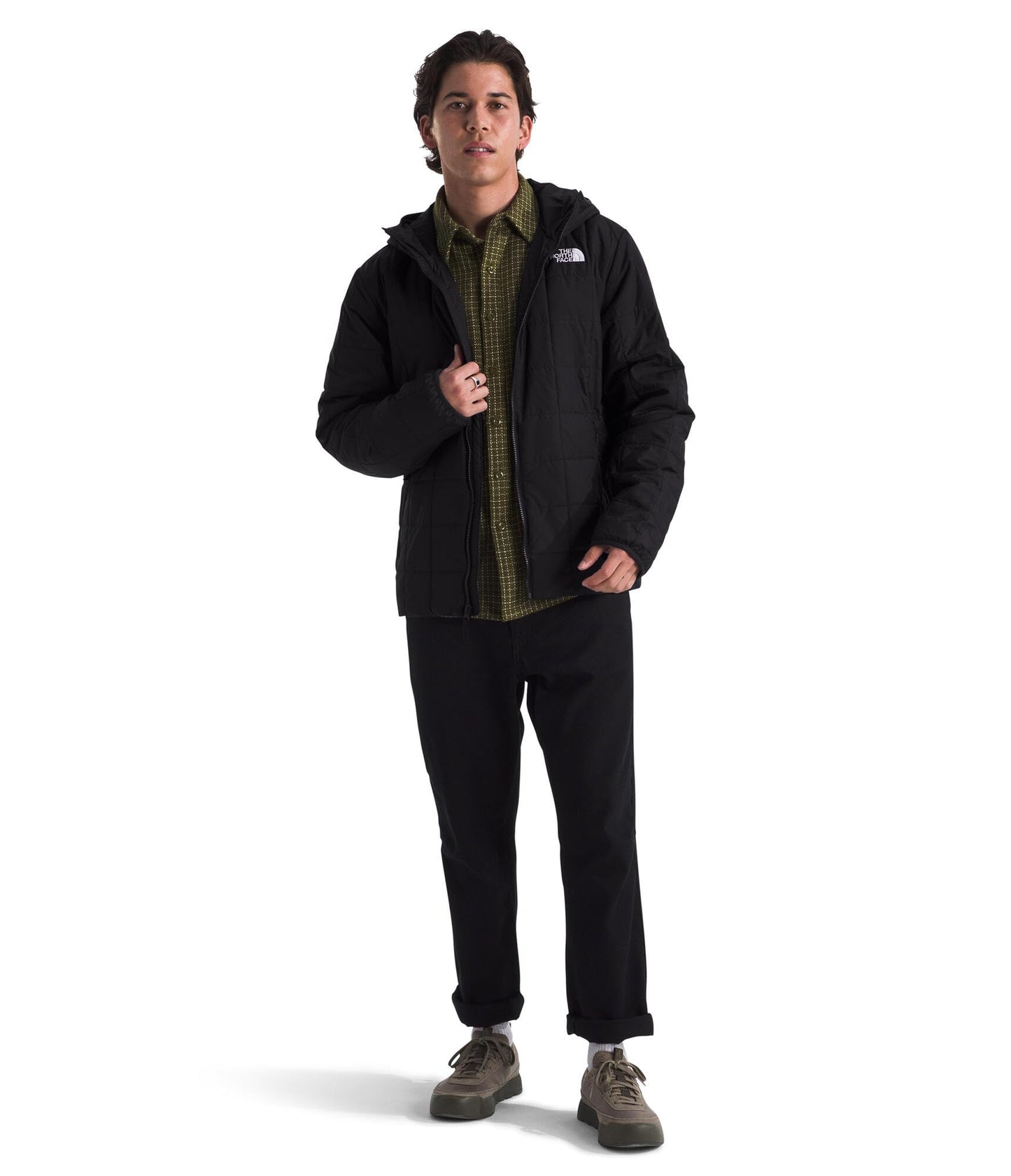 THE NORTH FACE Men's Junction Insulated Hoodie | Water Resistant With Heatseeker Insulation, 3-piece Hood & Zip Pockets