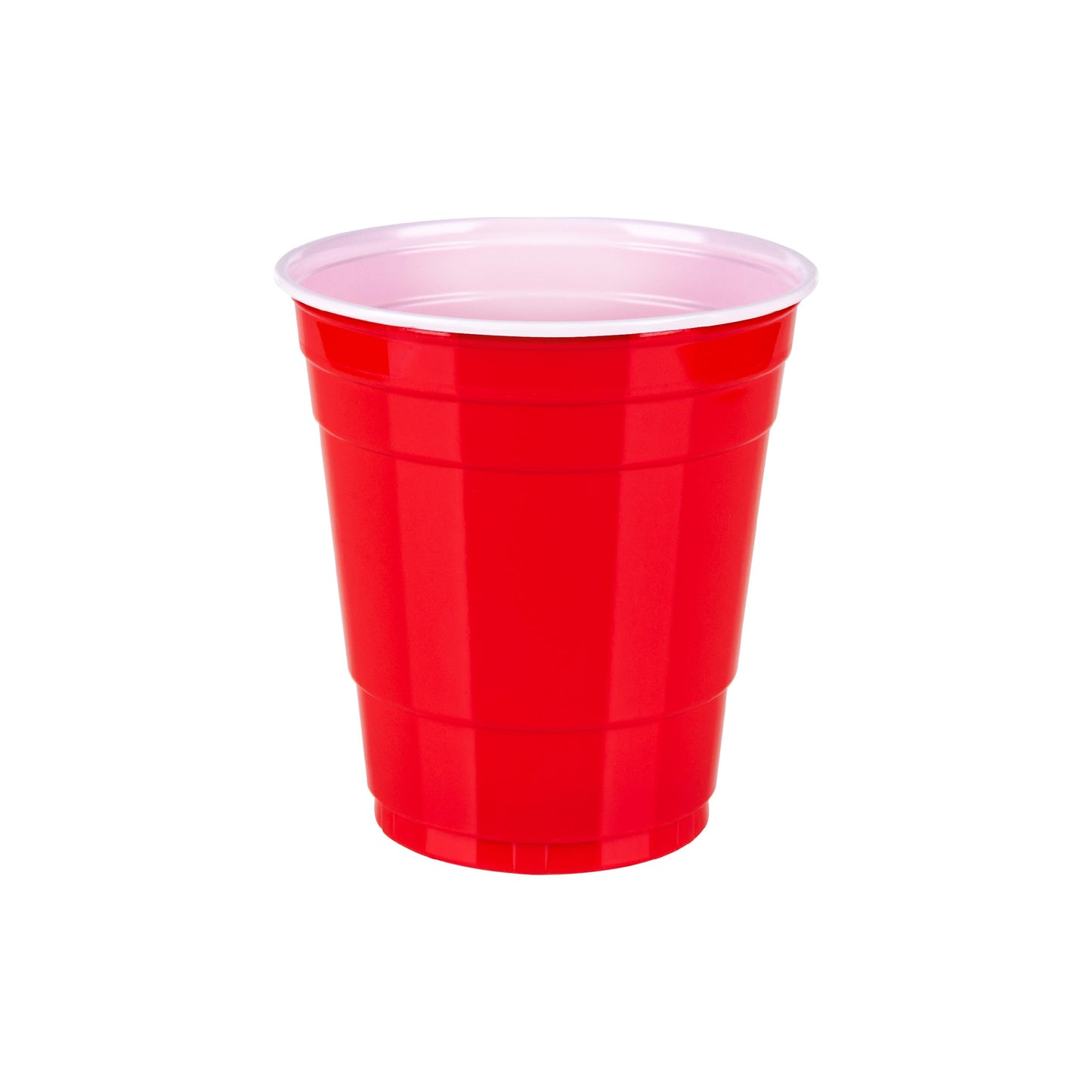 Amazon Basics Disposable Plastic Party Cups, Red, 18oz, 50 Count