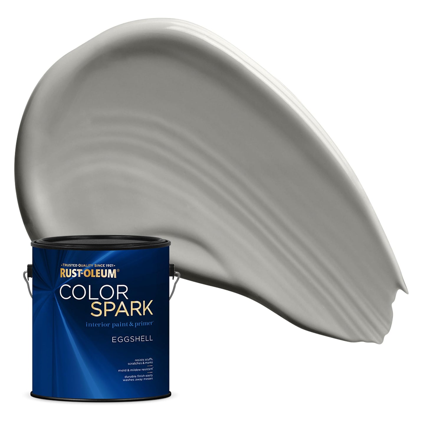 Rust-Oleum Color Spark Interior Paint and Primer in One, Eggshell, Black, 1 Gallon