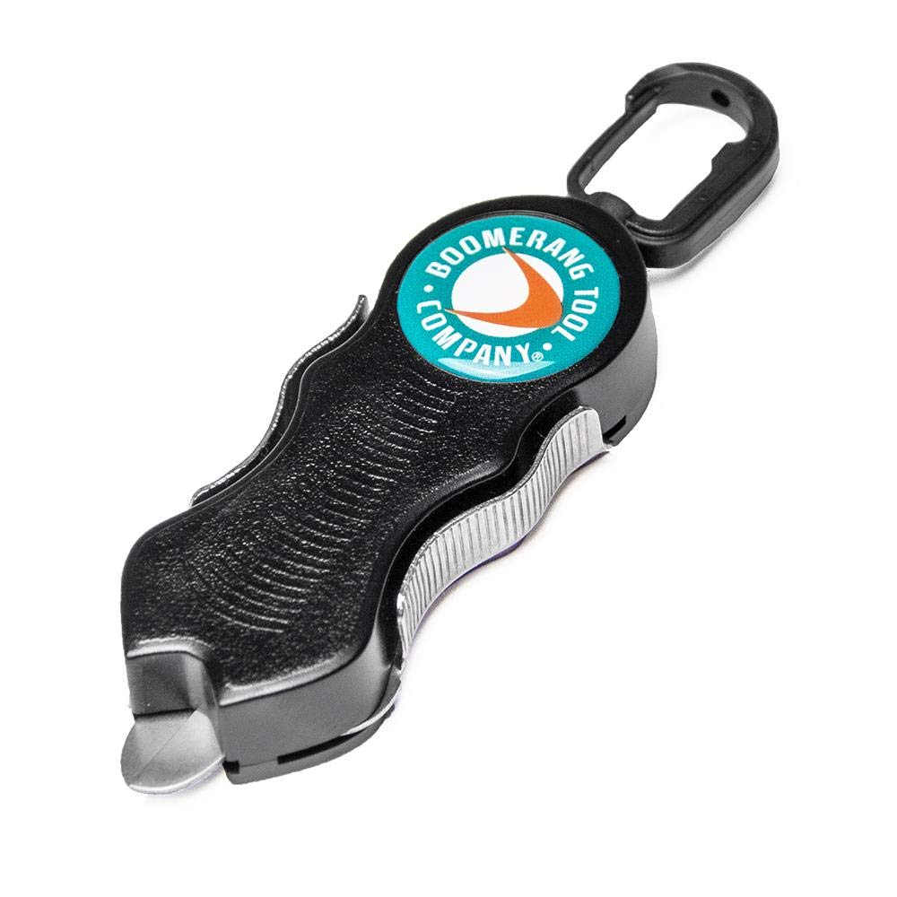 Boomerang Tool Company SNIP Fishing Line Cutters with Retractable Tether and Stainless Steel Blades that Cut Braid, Mono and Fluoro Lines Clean and Smooth!