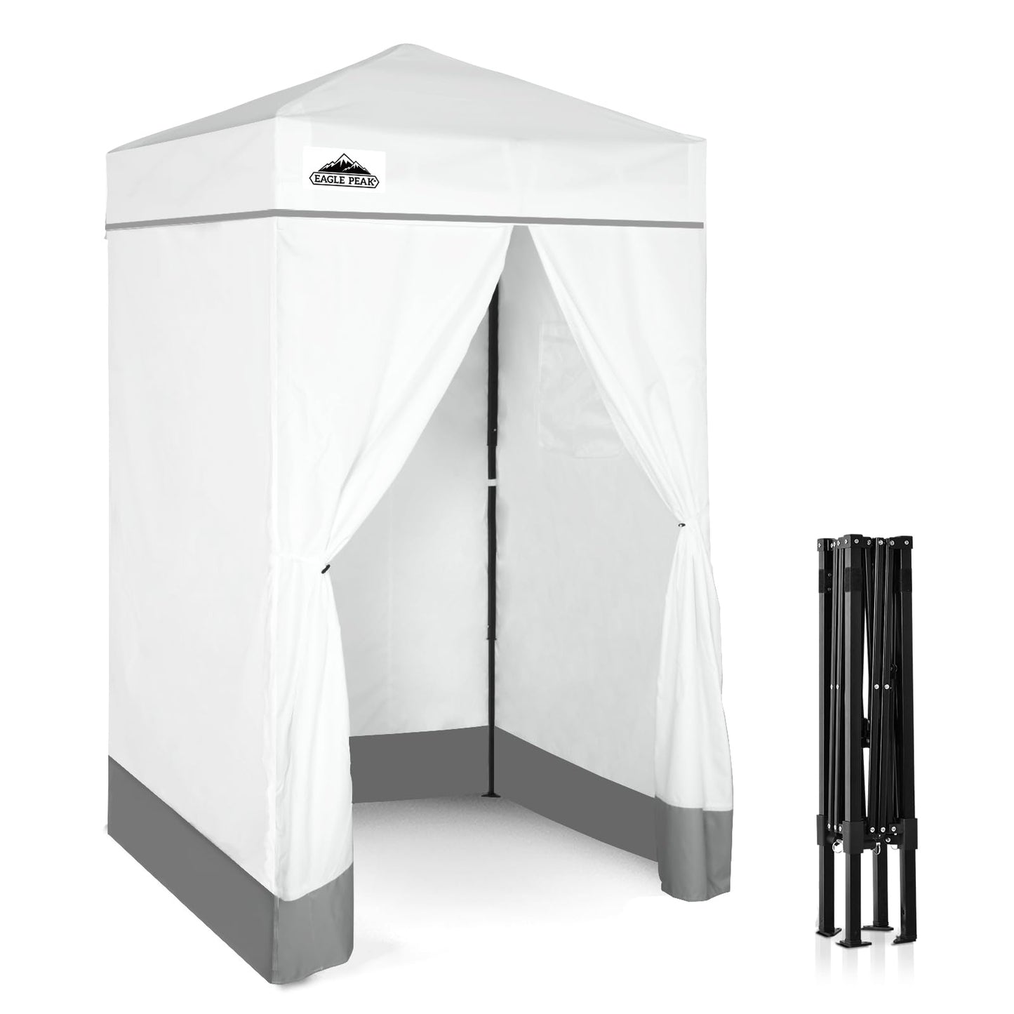 EAGLE PEAK Flex Compact 4x4 Pop-up Canopy Changing Room, Portable Dressing Room, Privacy Changing Tent for Indoor Fashion Photoshoots, Camping, or Pool, Purple