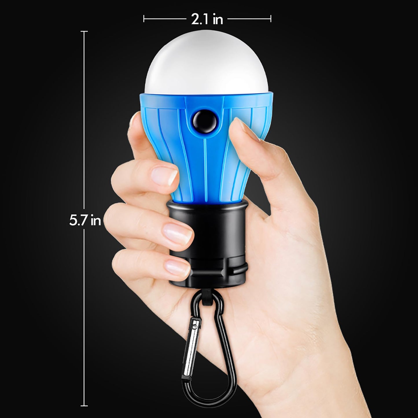 Tent Lamp Portable LED Tent Lights 4 Packs Hook Hurricane Emergency Lights LED Camping Light Bulb Camping Tent Lantern Bulb Camping Equipment for Camping Hiking Backpacking Fishing Outage