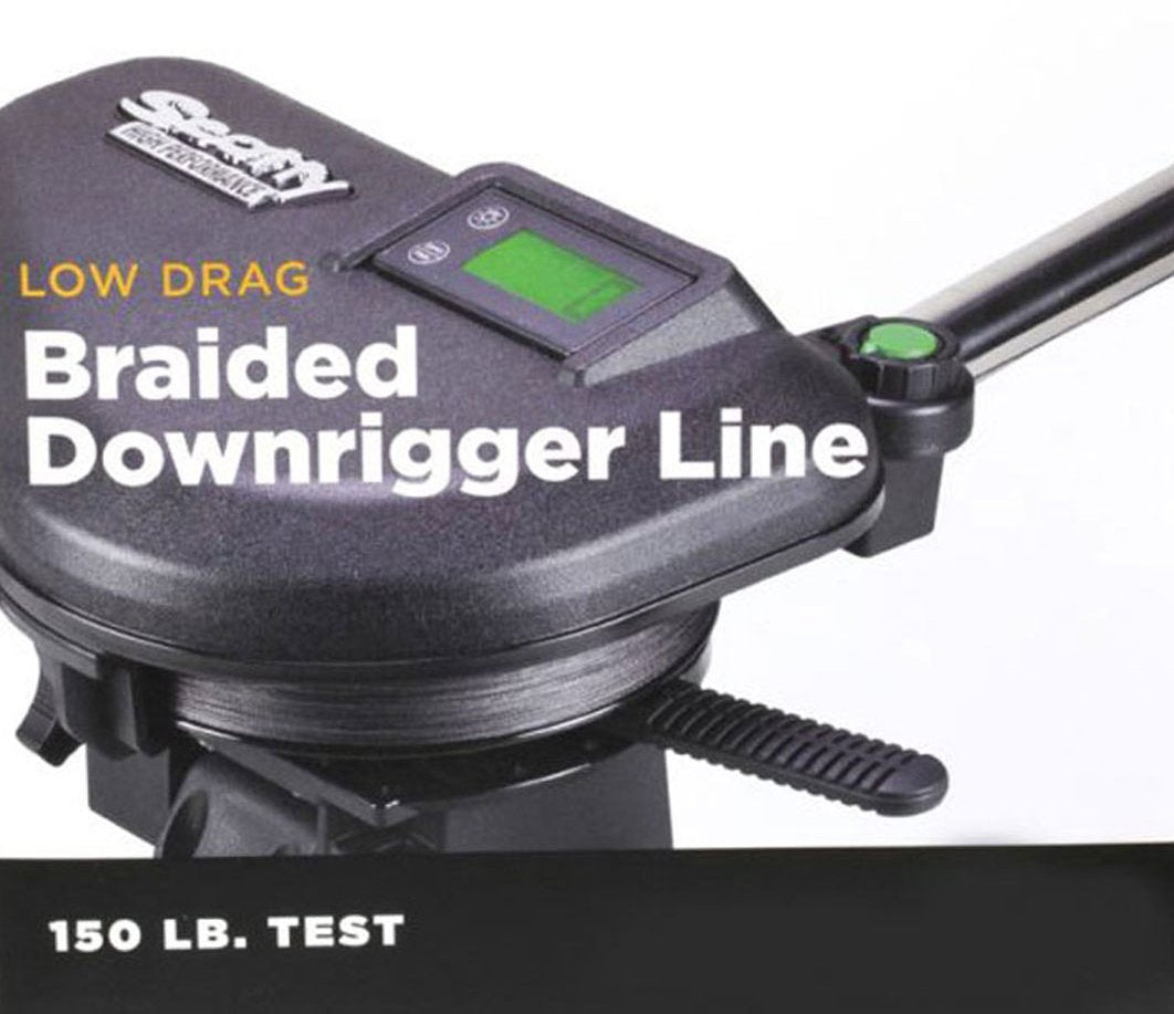 Scotty Low Drag Braided Downrigger Line, 150lb Test