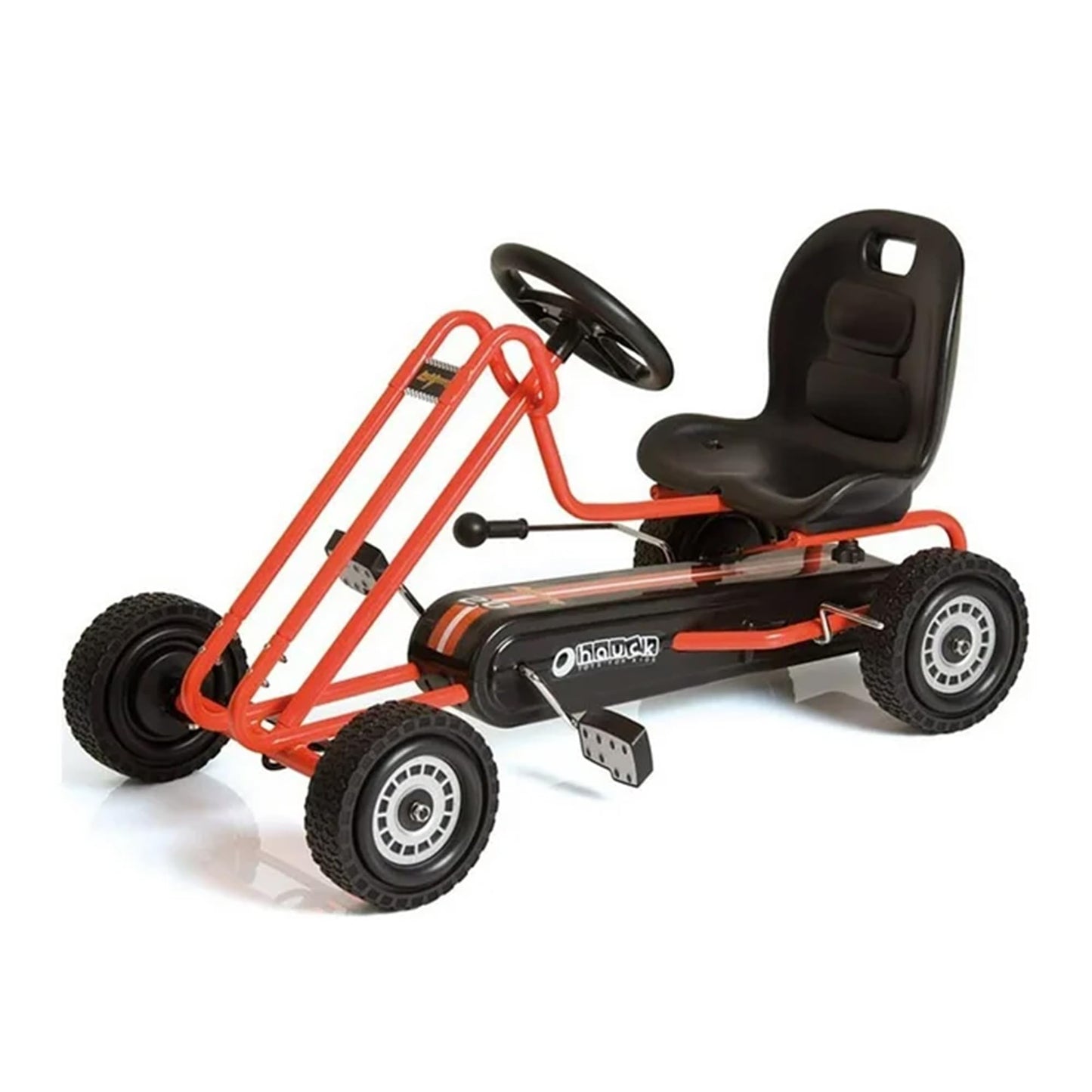 hauck Kids Pedal Go Kart, 4 Wheel Bike Cart, Ages 4-8, Lightning Ride, Race Green