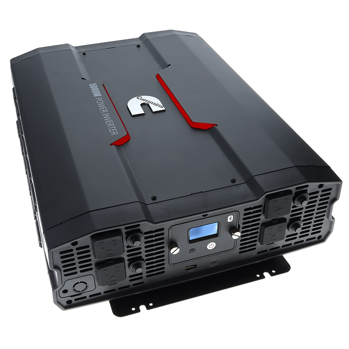 Cummins 5000 Watts Inverter Modified Sine Wave Truck Inverter 12 Volts to 110 Volts Four AC Outlets Two USB Ports (Plus Cable Kit)- CMN5000W - Inverters for Vehicles, Van Life, Camping
