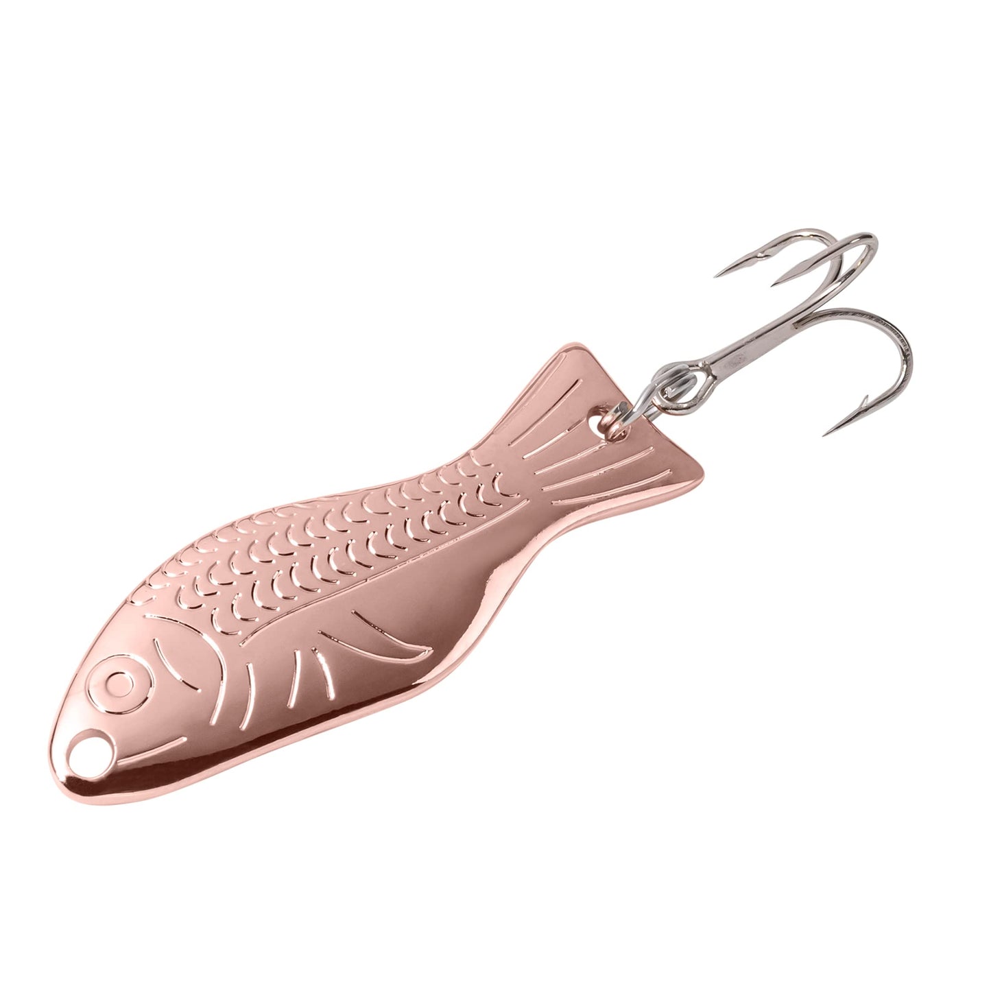 AL's Goldfish Lure Company, Rust Free Goldfish Freshwater Fishing Spoon, Treble Hook, Trout, Salmon, Bass, Walleye, Crappie, Panfish, and Pike. Sizes 3/16 oz., 1/4 oz. or 1/2 oz
