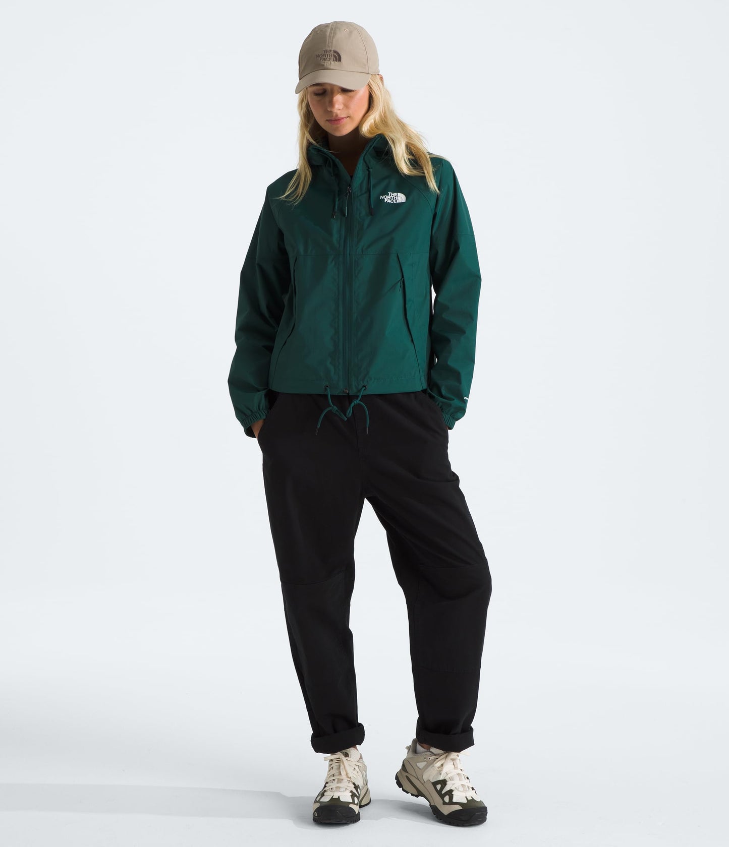 THE NORTH FACE Women's Antora Rain Hoodie (Standard & Plus Size) | Wind & Waterproof With Adjustable Hood & Drawcord Hem