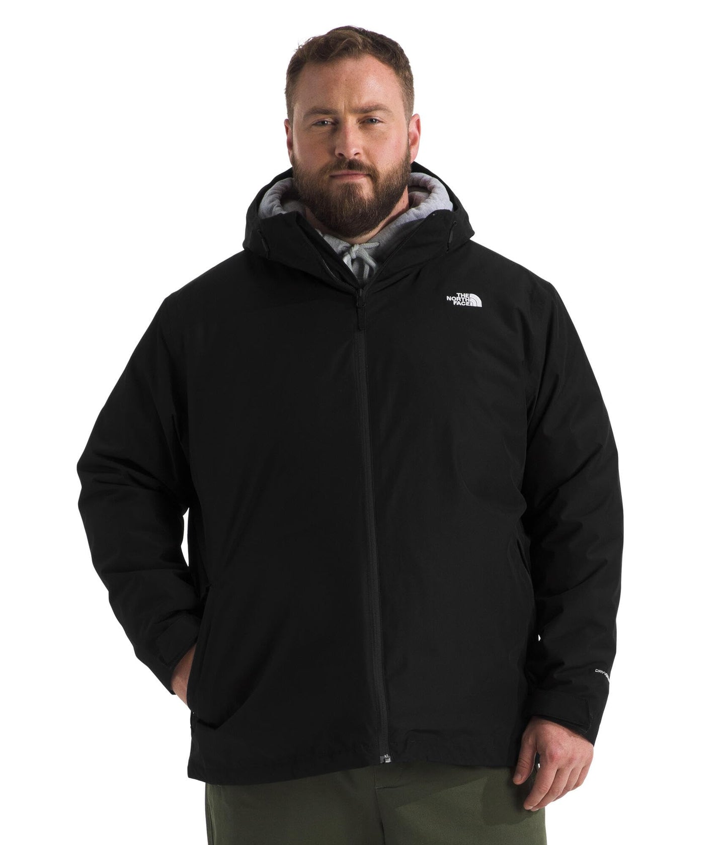 THE NORTH FACE Men's Carto Mono Triclimate Hooded Jacket (Standard & Big Size) | Insulated Winter Coat Wind & Water Resistant