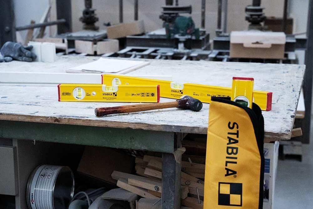 Stabila Pro Set 80 AS Spirit Levels with Carrying Case