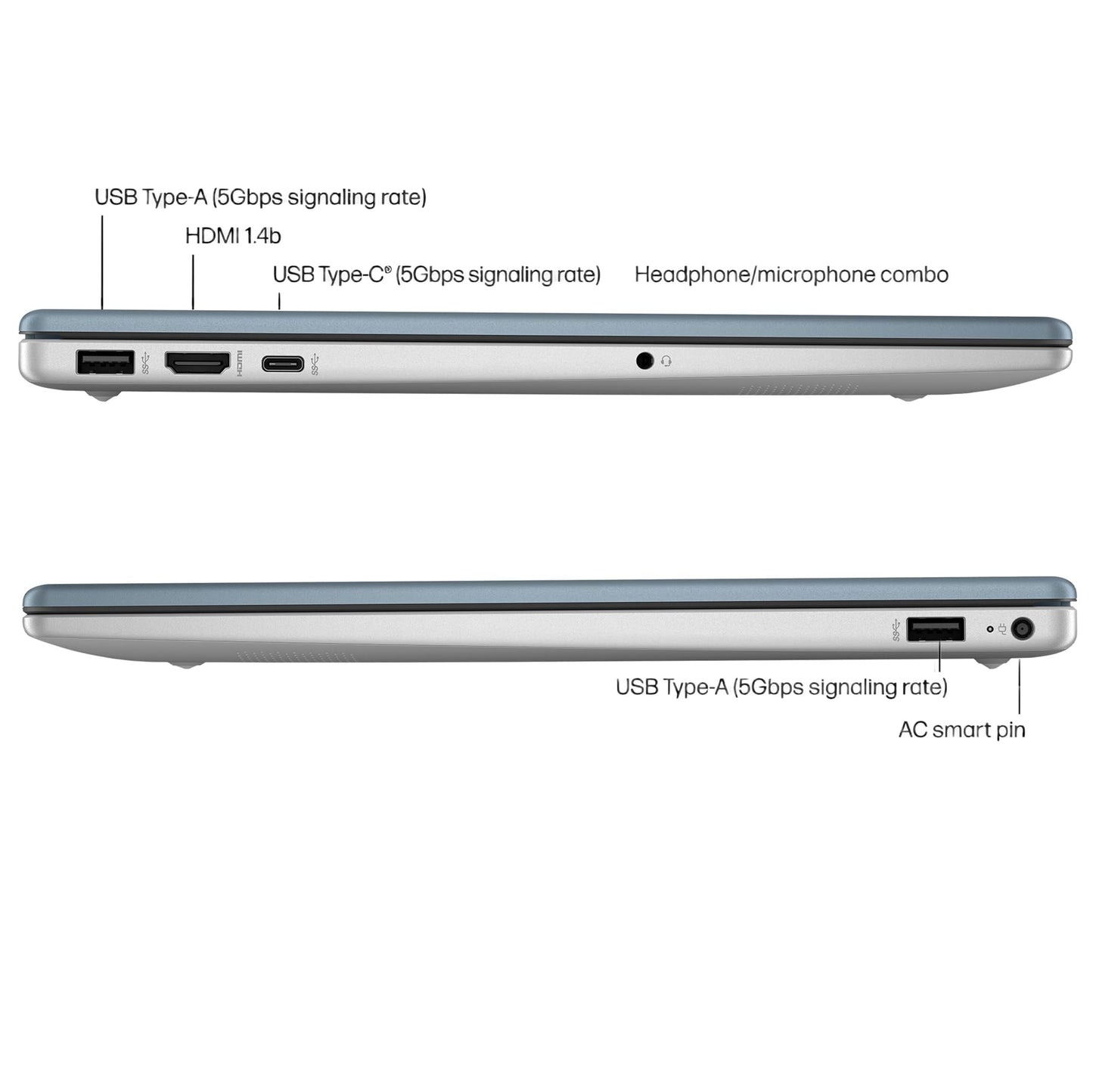 HP Touchscreen Laptop Computer for College Student Home Study & Business, 32GB DDR4 RAM, 1TB PCIe SSD, Intel 8-Core Processor, 15.6", WiFi 6, BT 5.4, HDMI, Moonlight Blue, Windows 11 Pro, Type-C HUB
