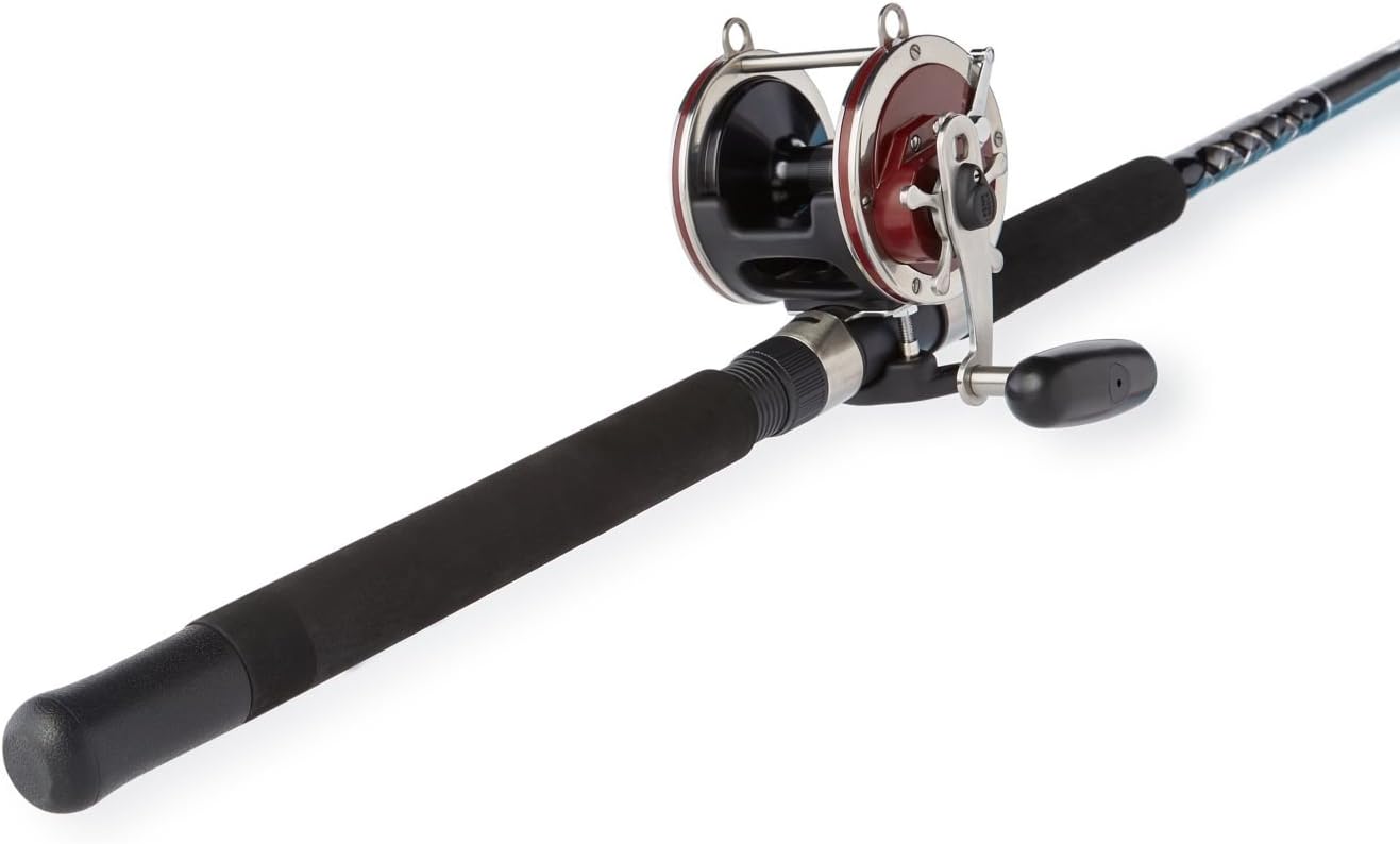 Penn Special Senator 91332 Fishing Rod and Reel Combo, 6.5 Feet, Black/Smoke/Red