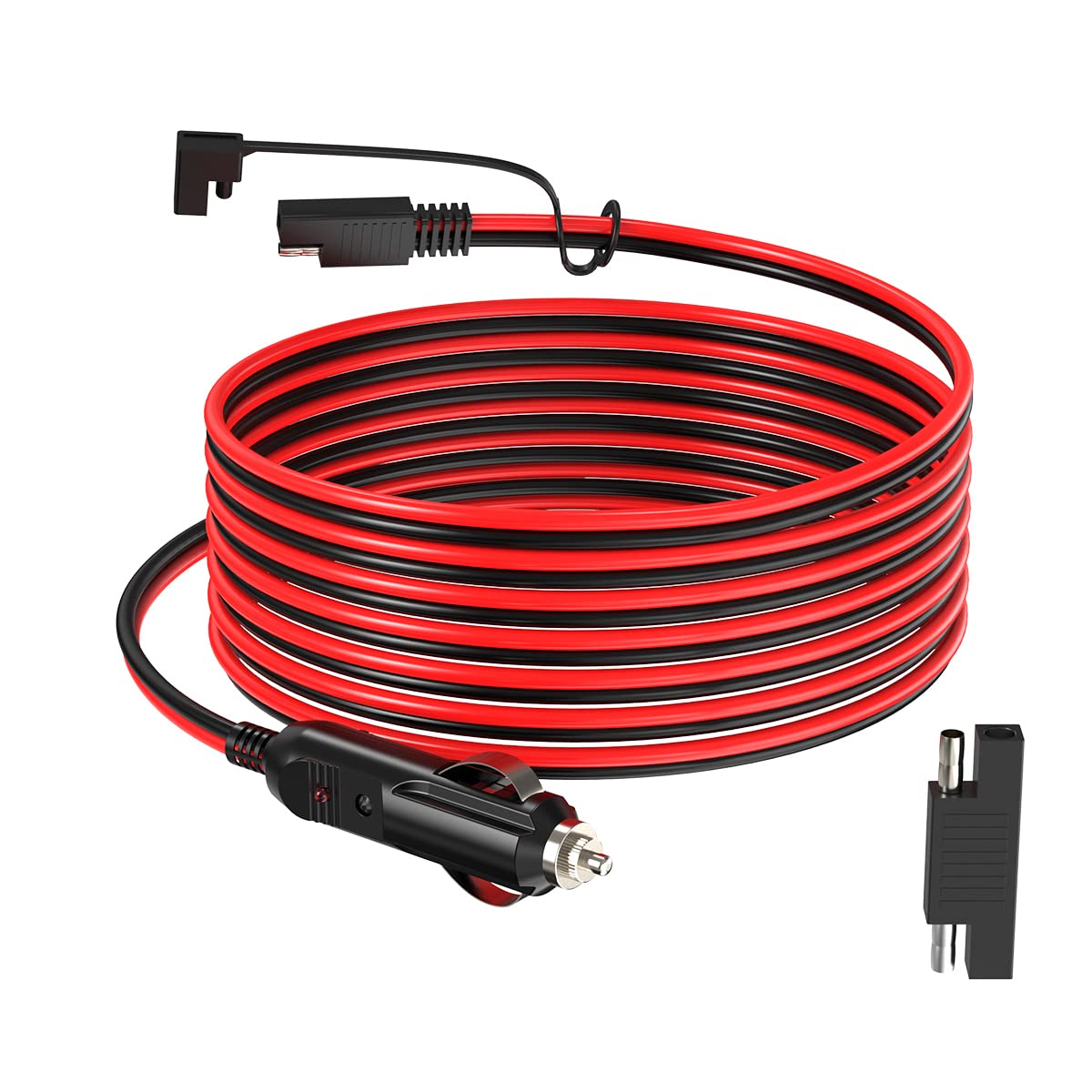 14AWG Cigarette Lighter Extension Cord 12V Cigarette Lighter Male Plug to Female Socket Extension Cable for Air Compressor Tire Inflators(10FT)