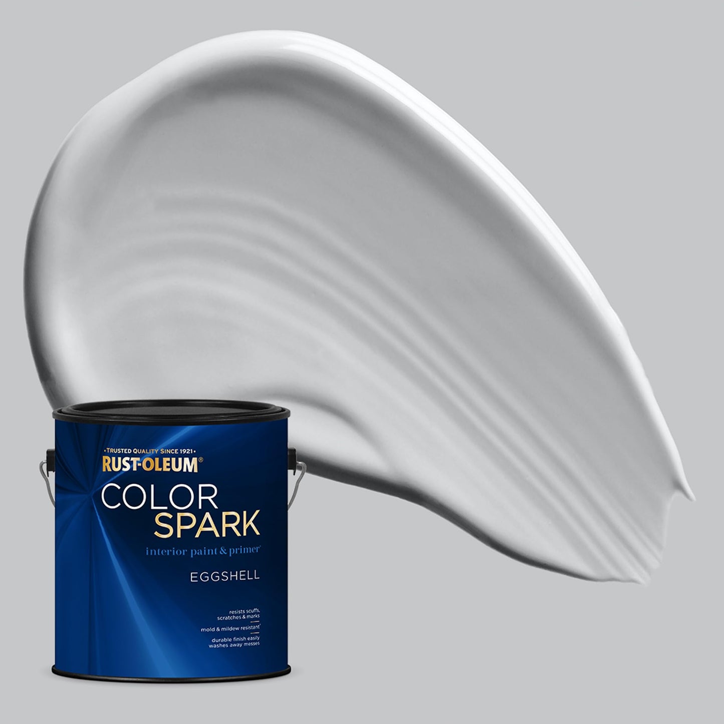 Rust-Oleum Color Spark Interior Paint and Primer in One, Eggshell, Black, 1 Gallon