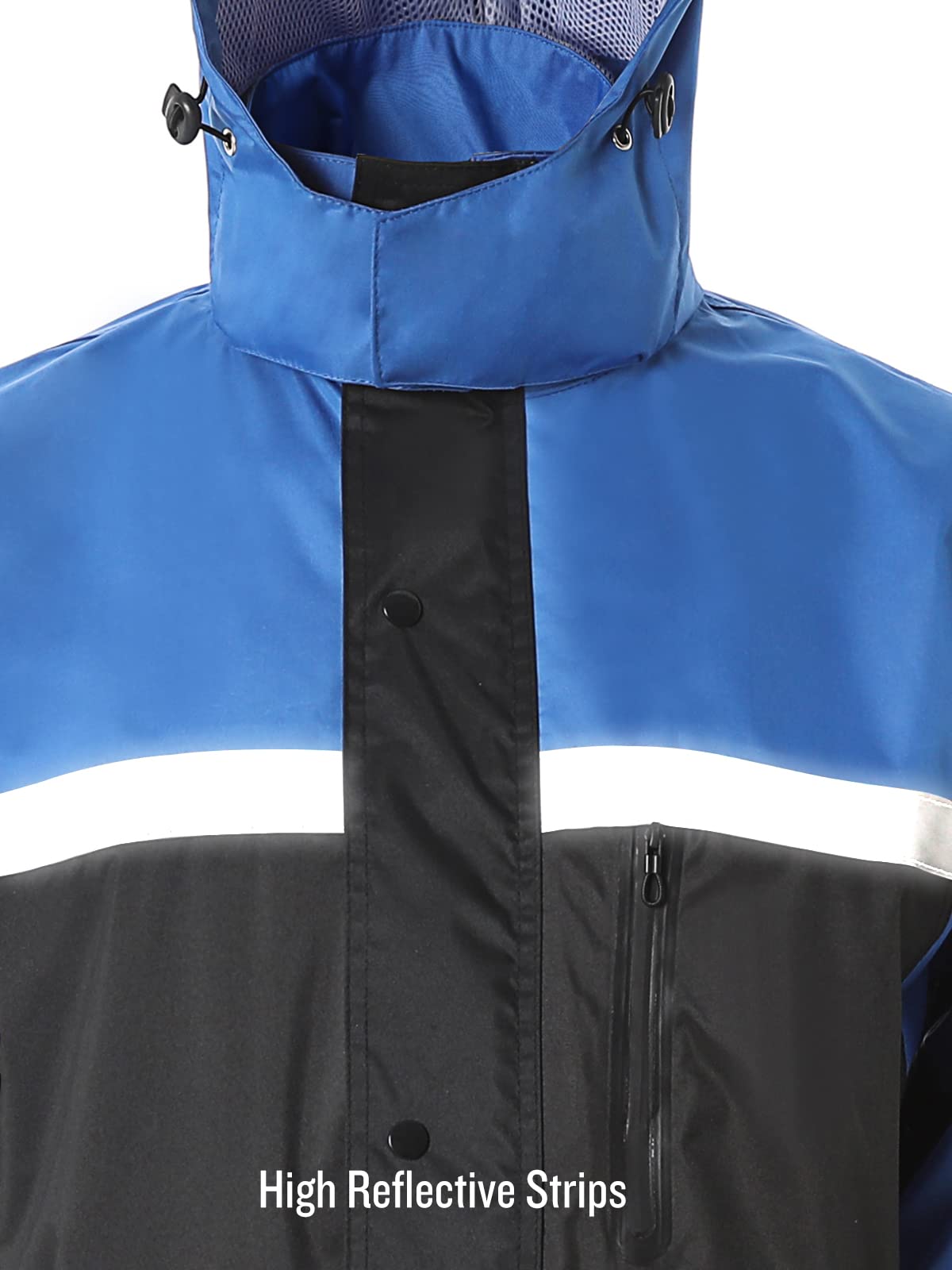 Men's Rain Suit High Visibility Reflective Work Rain Jacket Pants for All Sport Farm Fishing Motorcycle