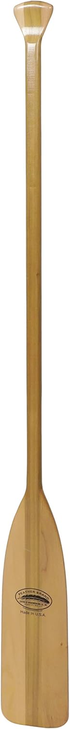 Attwood 11762-1 Canoe Paddle, Wooden, 5-Feet Long, Ergonomic Grip, Premium Wood Construction, Protective Finish