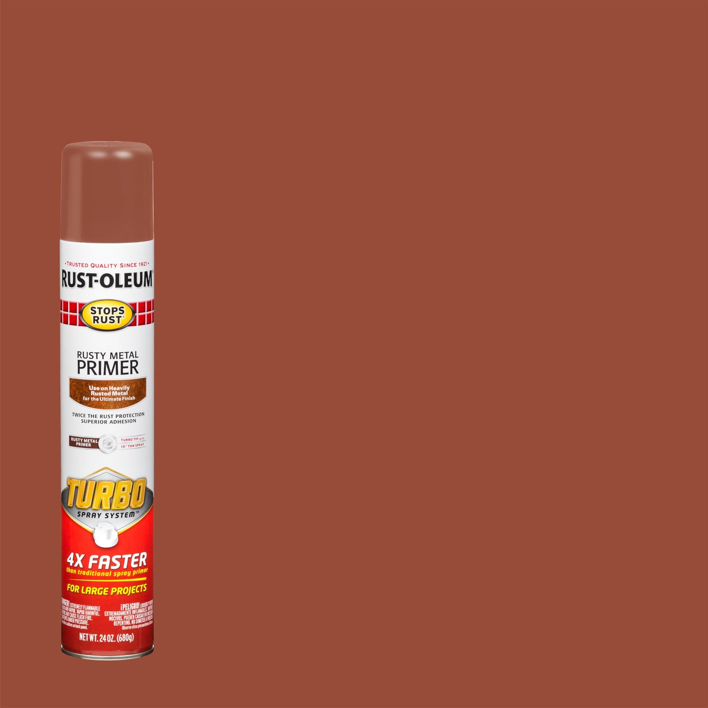 Rust-Oleum 7769830 Stops Rust Rusty Metal primer Spray, 12 oz, Flat Brown