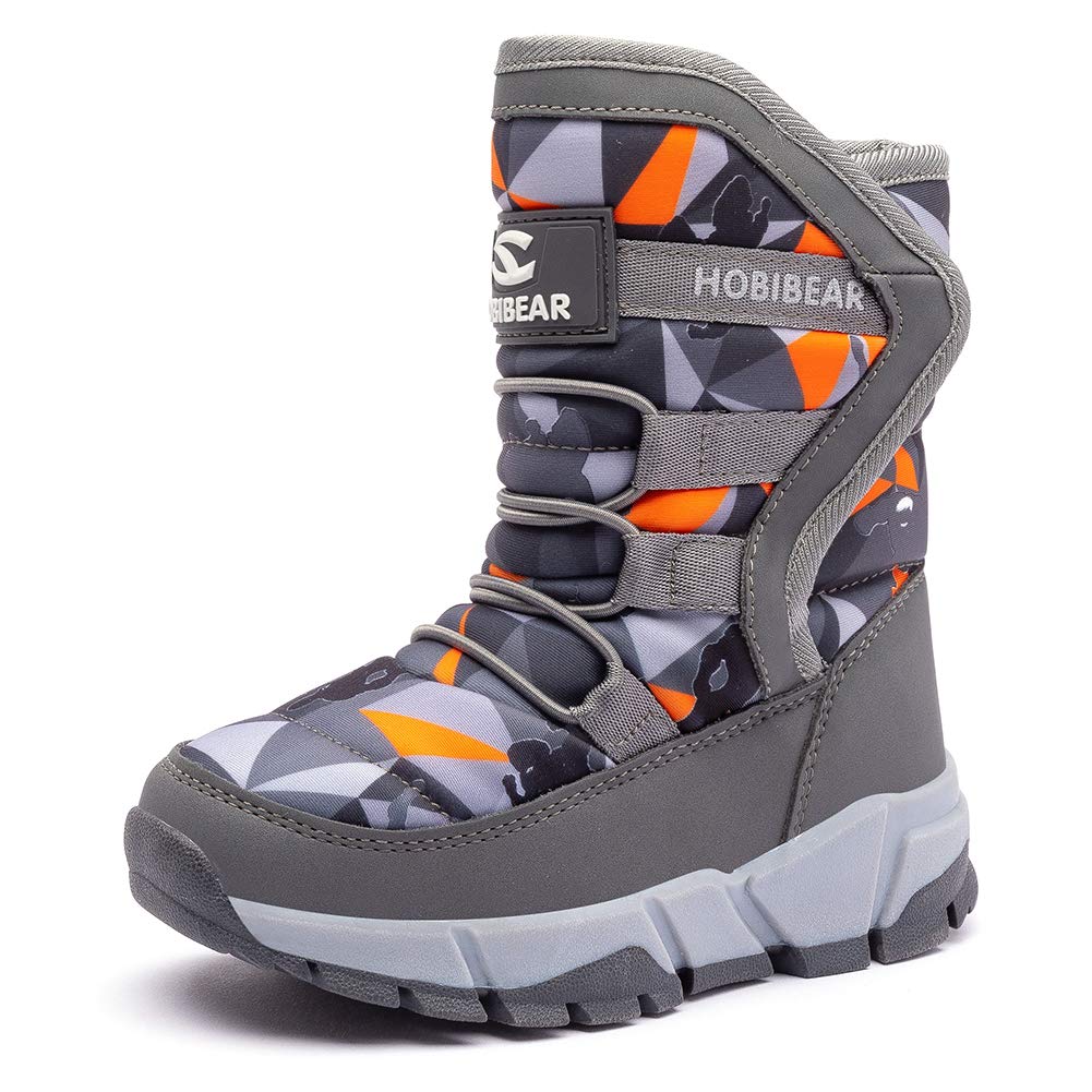 GUBARUN Boys Snow Boots Winter Waterproof Slip Resistant Cold Weather Shoes (Toddler/Little Kid/Big Kid)