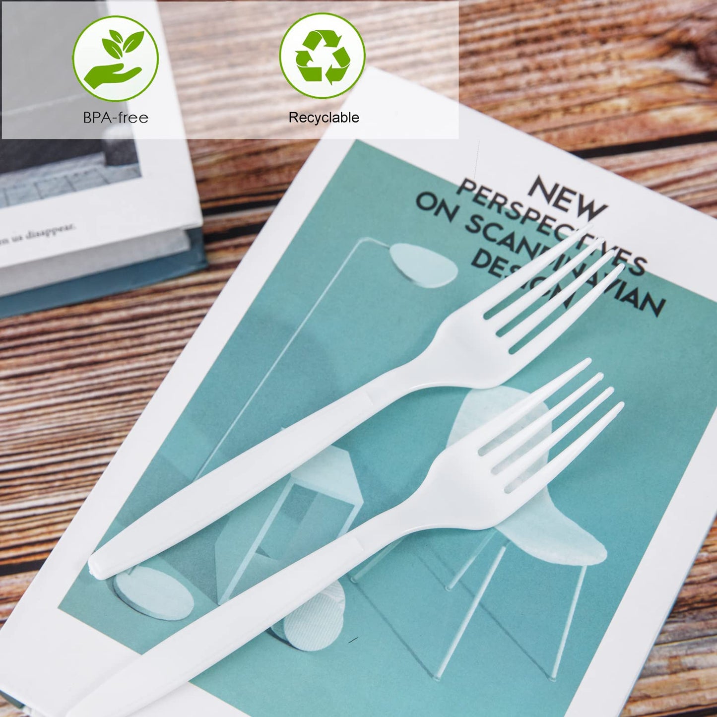 Liacere 360PCS Clear Plastic Knives Disposable - Heavy DutyBPA-Free - Heat Resistant, Solid and Durable Disposable Knives Bulk, Premium Plastic Knives Heavy Duty for Party Supply