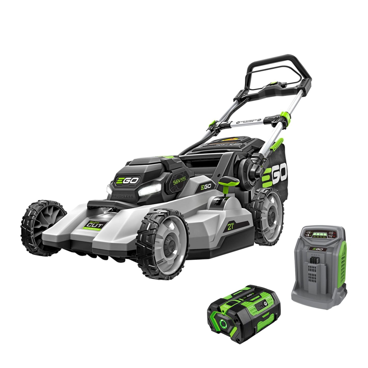 EGO POWER+ Electric Lawn Mower, Cordless, Includes 56V 6.0Ah Battery And 320W Charger - LM2114