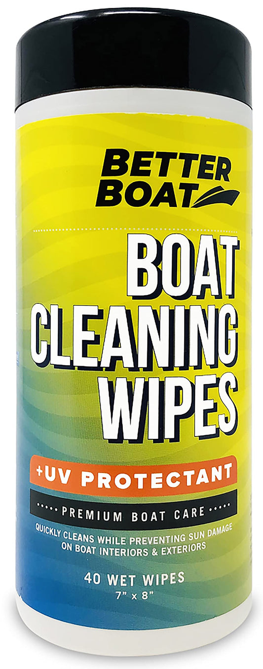 Boat Cleaner Wipes with UV Protection, Marine Vinyl Cleaner and Protectant, for Boat Seats, Car Leather, Dashboard, Console, Interior, and Exterior Cleaning Supplies