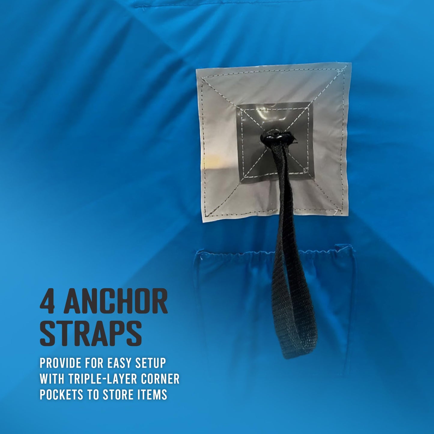 CLAM Lightweight Portable Pop Up Ice Fishing Angler Thermal Hub Shelter Tent with Anchors, Tie Ropes, and Carrying Bag