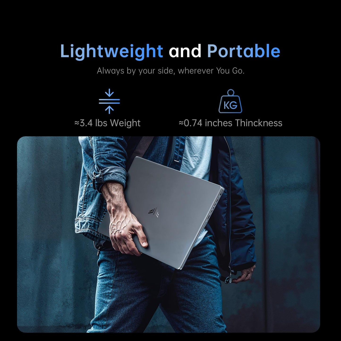 KAIGERR Laptop Computer 15.6-in Intel N97 Traditional Laptops 16GB DDR4 512GB SSD Notebook Computer Laptops Numeric Keypad WiFi 5 HDMI Type-C USB 3.2 Webcam 3.5mm Audio Office Laptops