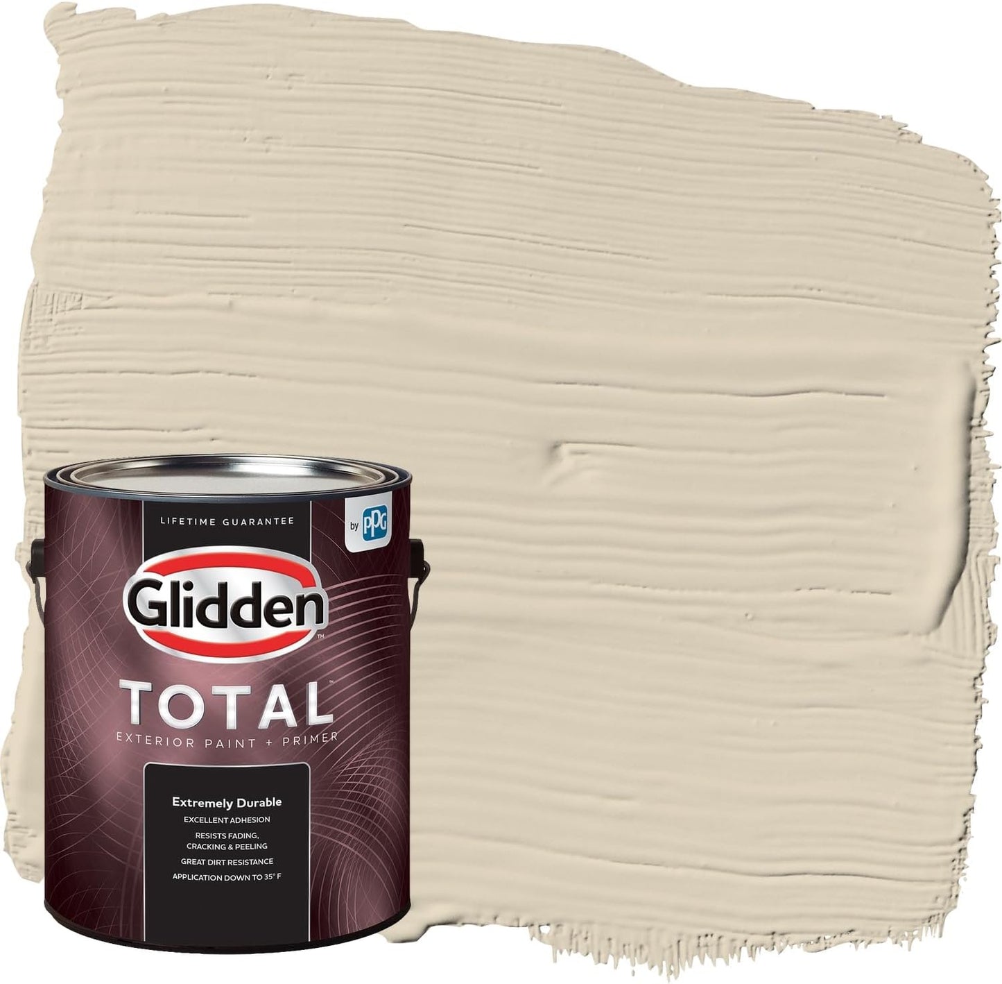 Glidden Exterior Paint + Primer: Beige/Pony Tail, One Coat, Semi-Gloss, 1-Gallon