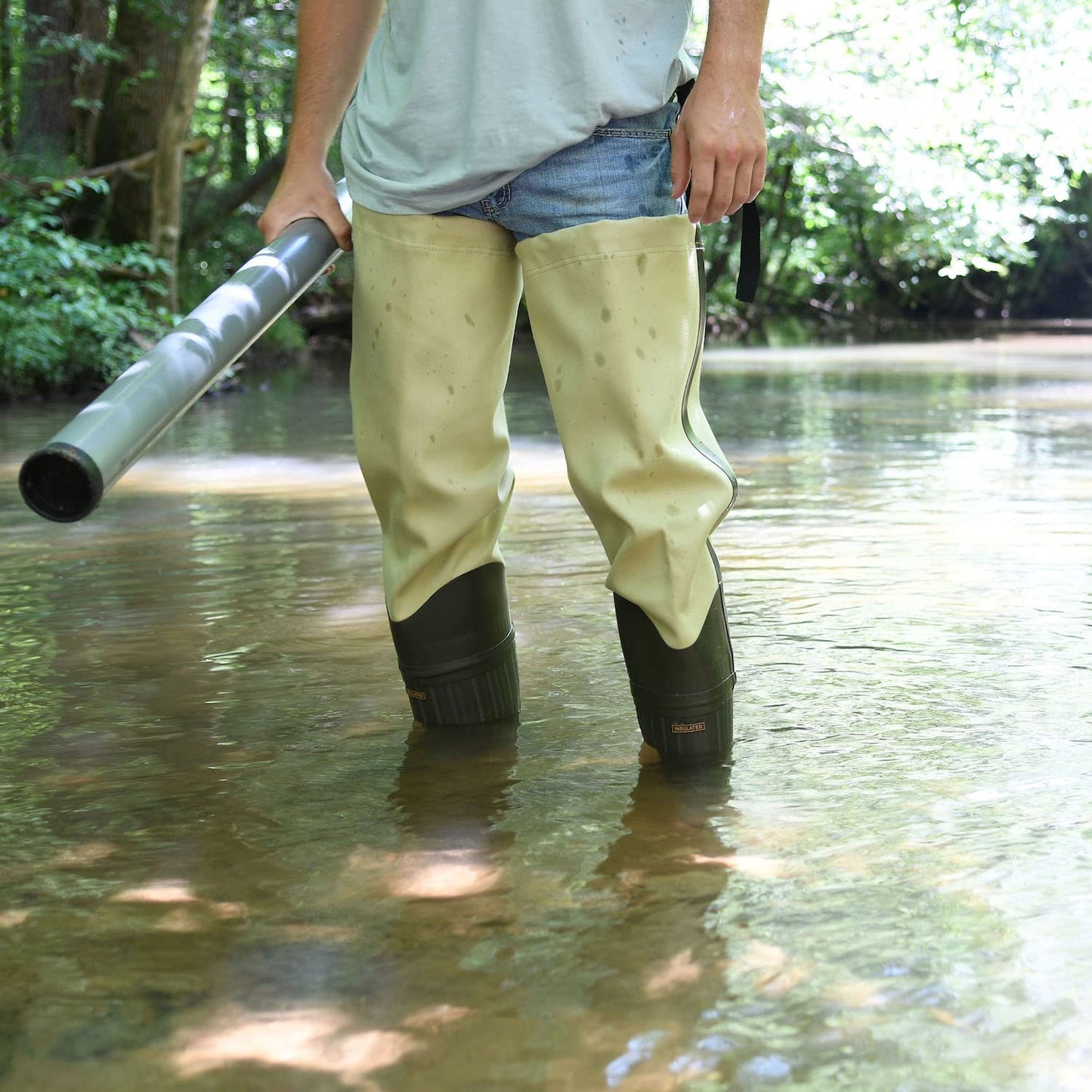FROGG TOGGS Bull Frogg 3-ply PVC Canvas Bootfoot Hip Wader, Cleated or Felt