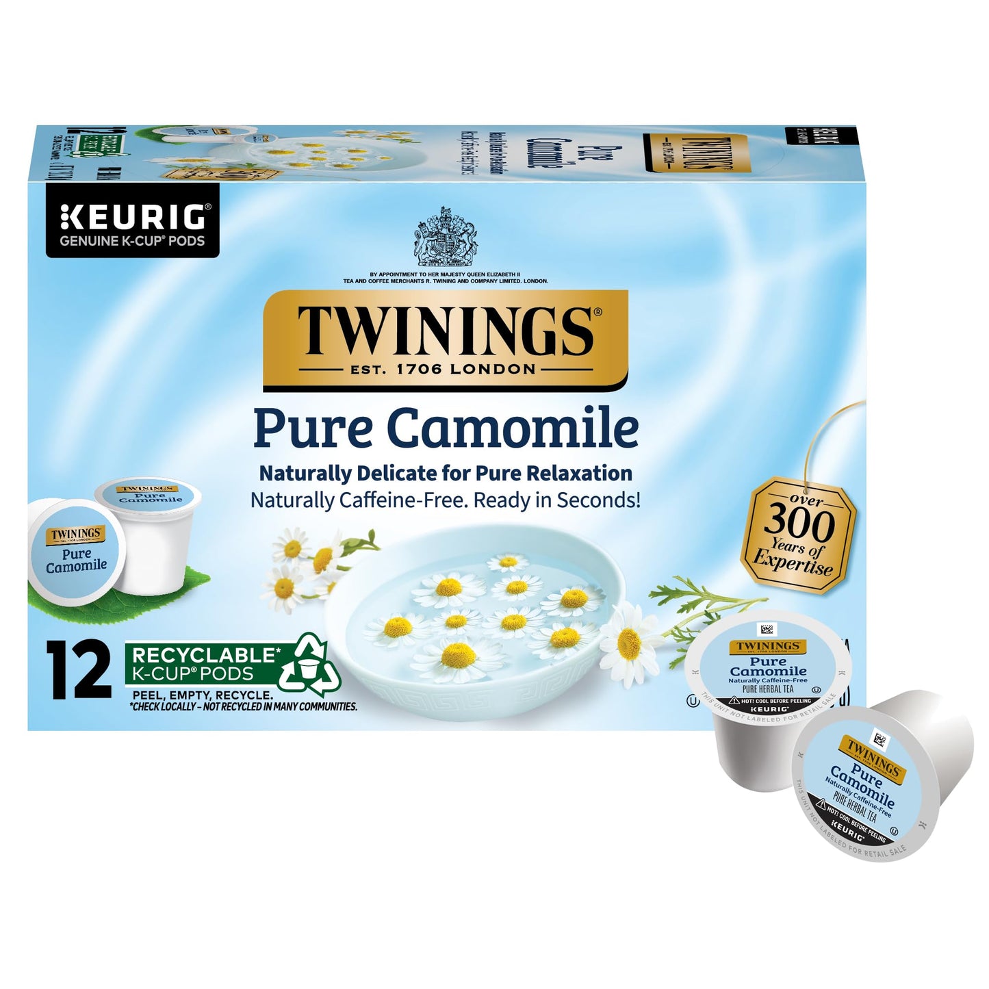 Twinings English Breakfast Black Tea K-Cup Pods for Keurig, 24 Count (Pack of 1), Smooth, Flavourful, Robust, Caffeinated, Enjoy Hot or Iced