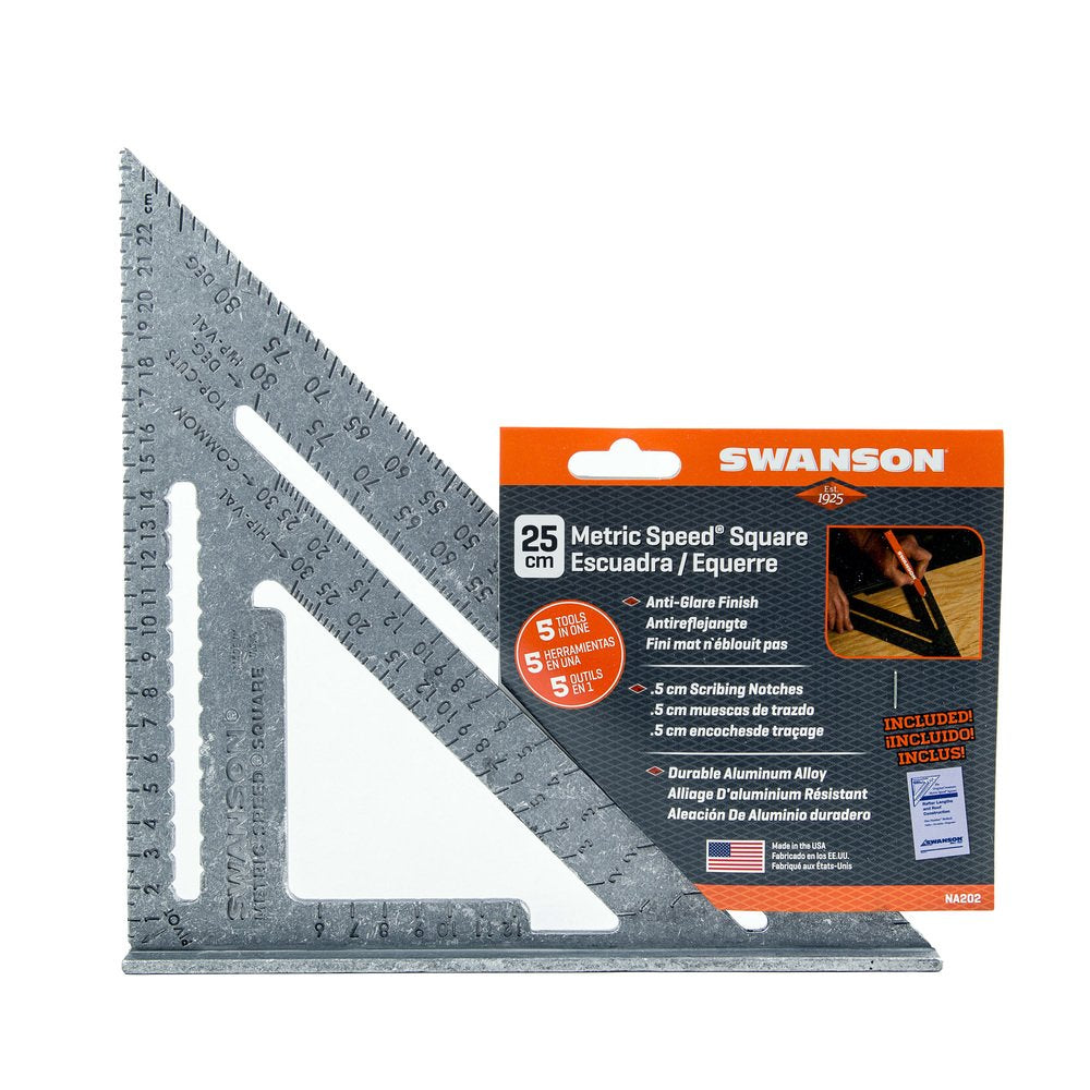 SWANSON Tool Co S0101 7 Inch Speed Square, Blue