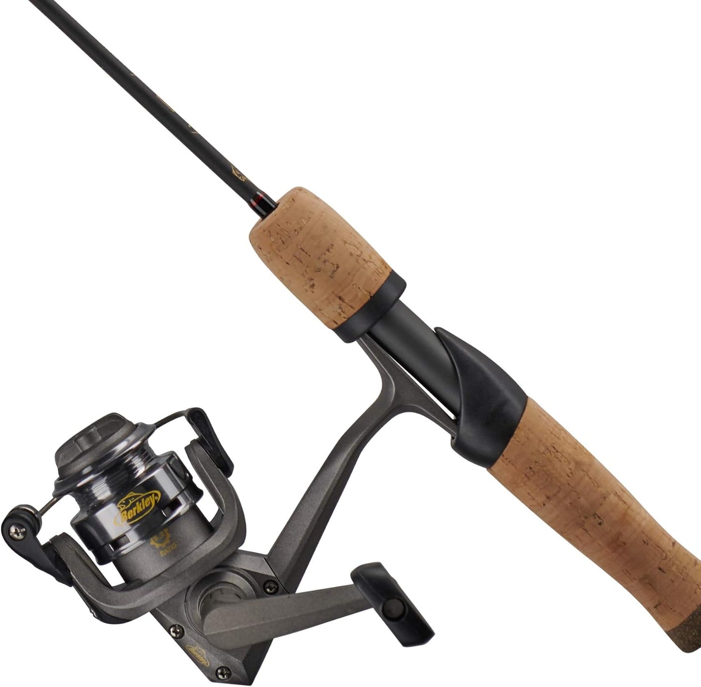 Berkley Lightning Ice Fishing Combo, Black, Grey, 28" - Medium Light - 1pc