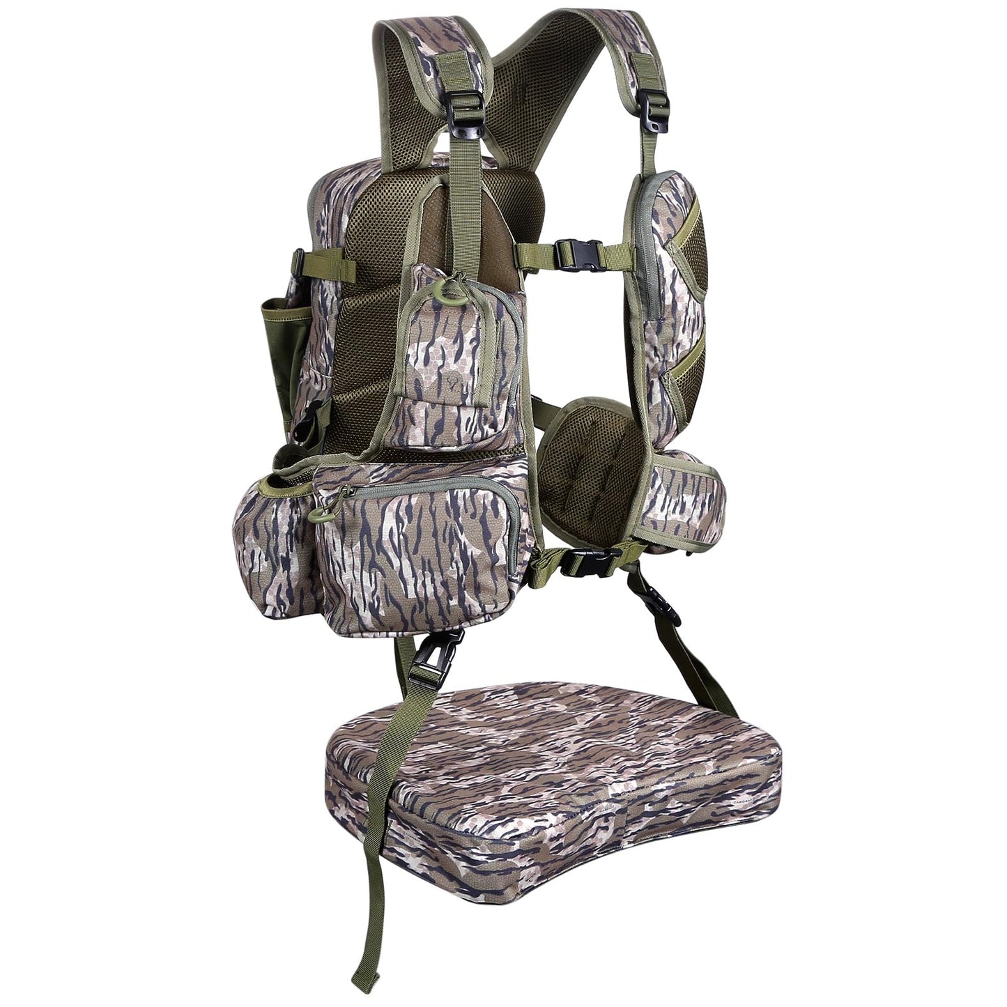 UIIHUNT Turkey Vest with Seat: Lightweight Turkey Hunting Vest with Game Pouch, Adjustable Turkey Hunting Gear Accessories