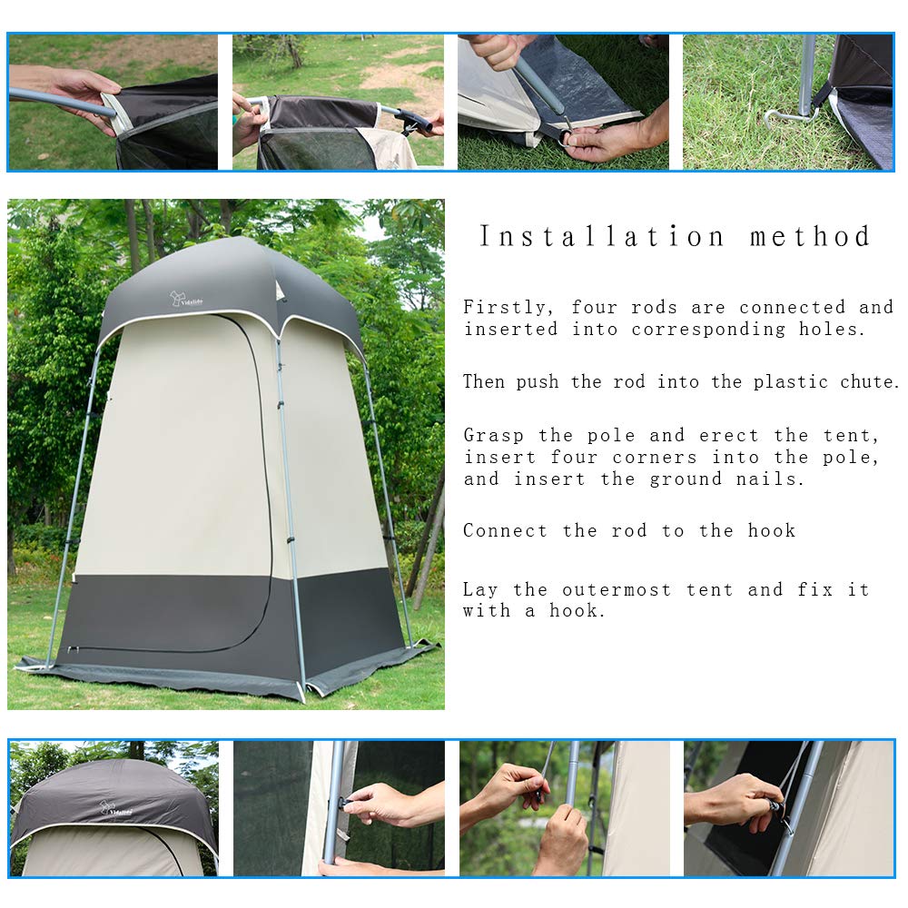 Outdoor Shower Tent Changing Room Privacy Portable Camping Shelters